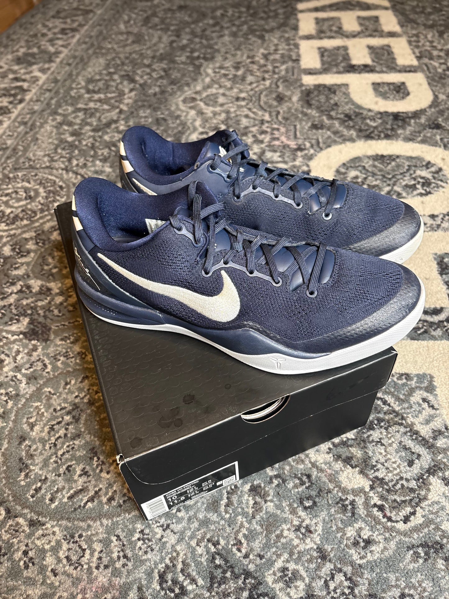 Kobe 8 Protro “College Navy” Clean Og Size 10