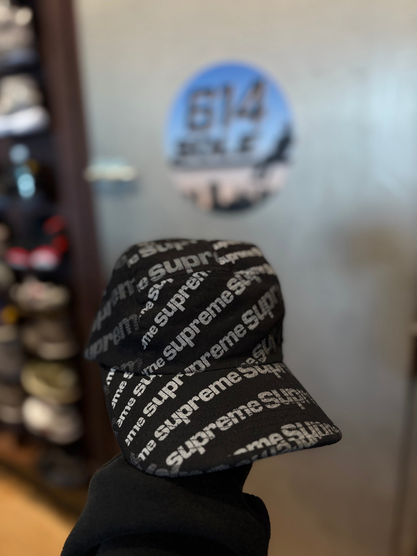 Supreme Multi Logo Hat Black