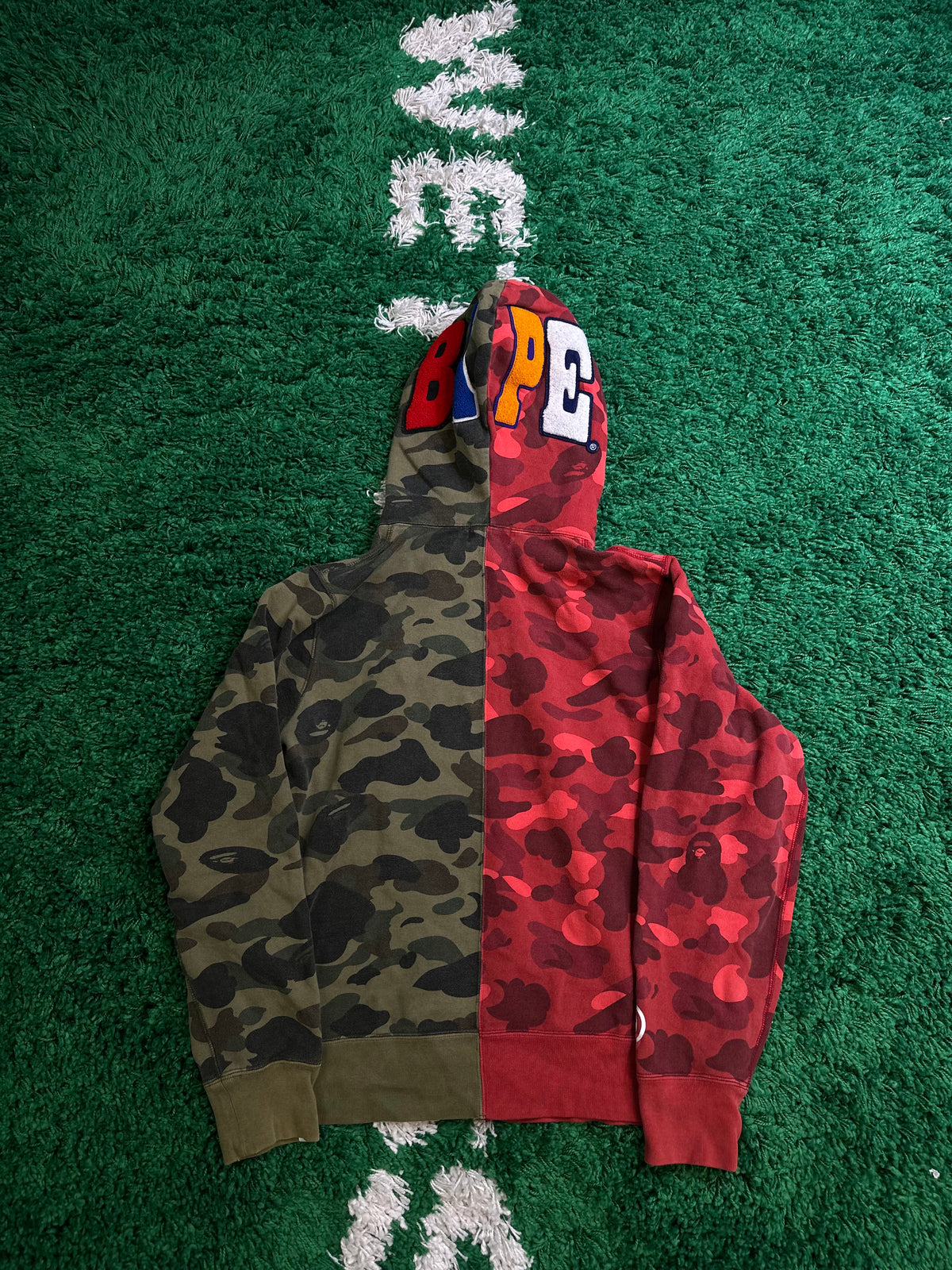 Bape Split Shark Zip Hoodie Size Medium