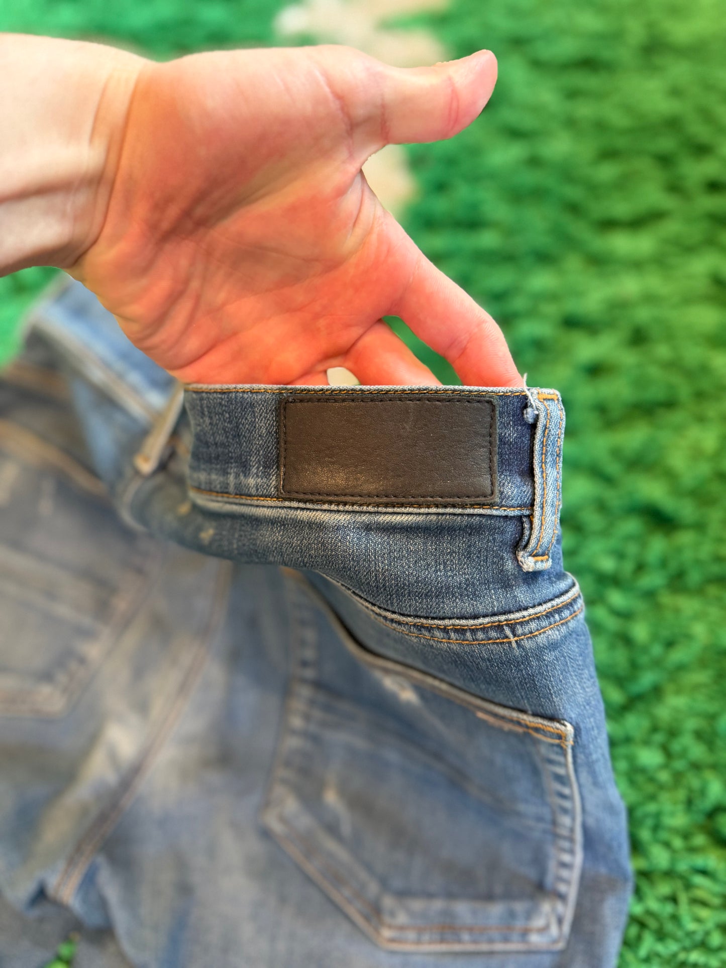 Amiri Jeans Distressed Black Patches Size 32