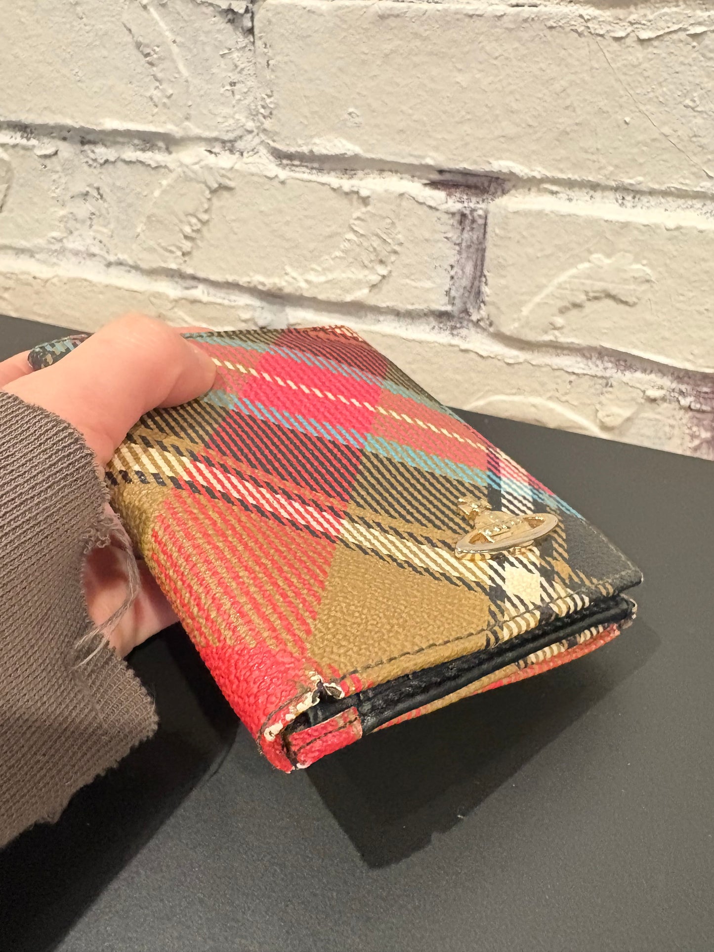 Vivienne Westwood Plaid Orb Wallet