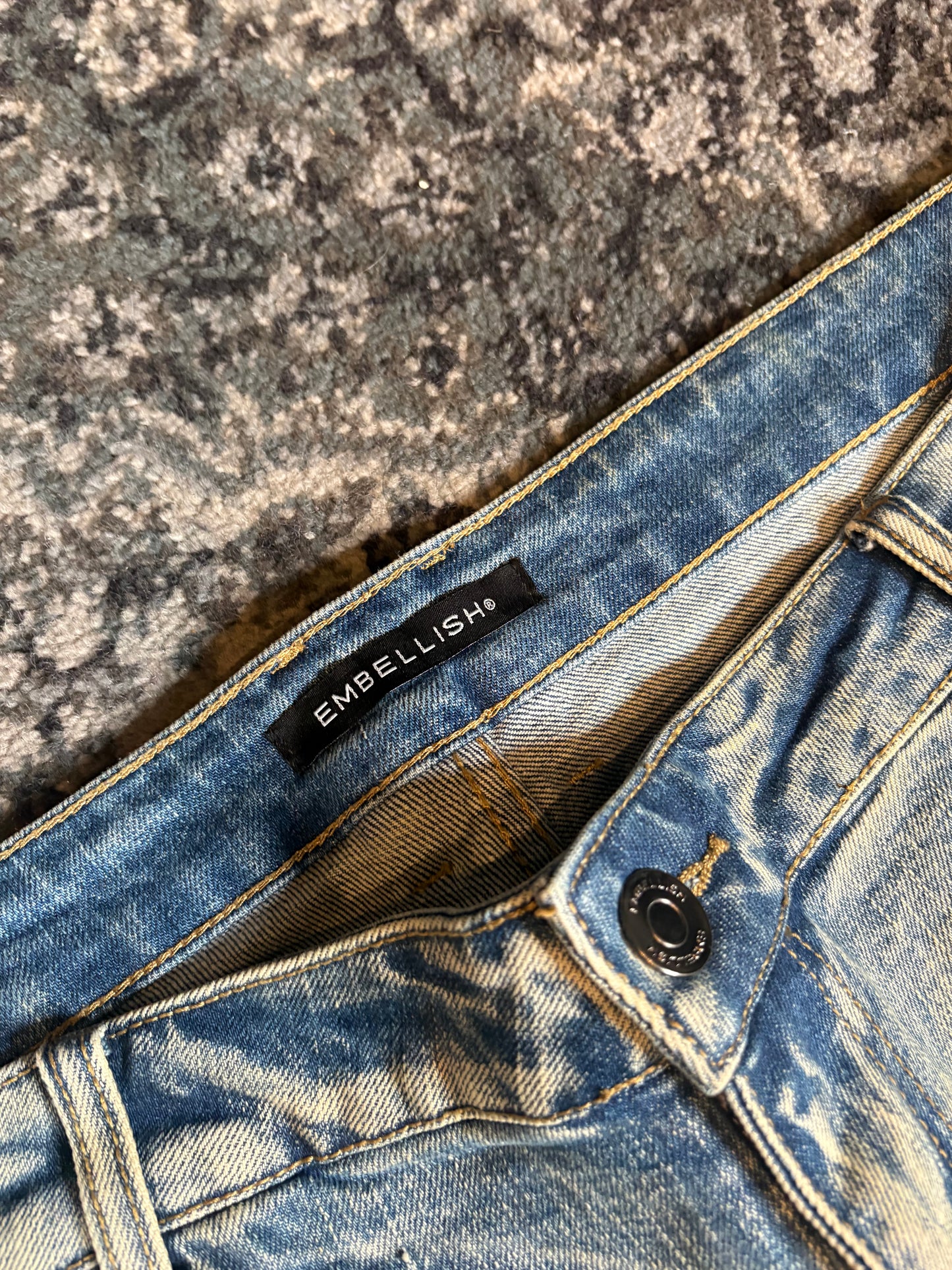 Embellish Jeans Light Wash Size 42