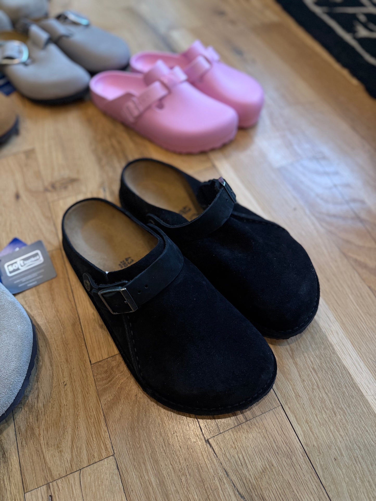 Birkenstock Lutry Premium Suede Black DS OG Size 43