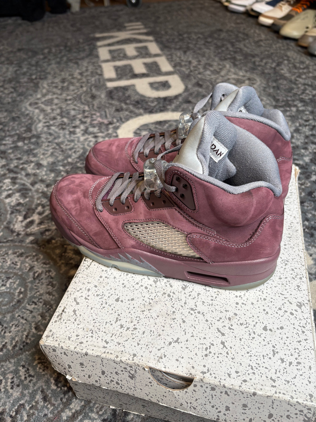 Jordan 5 Retro “Burgundy” Po Og Size 9