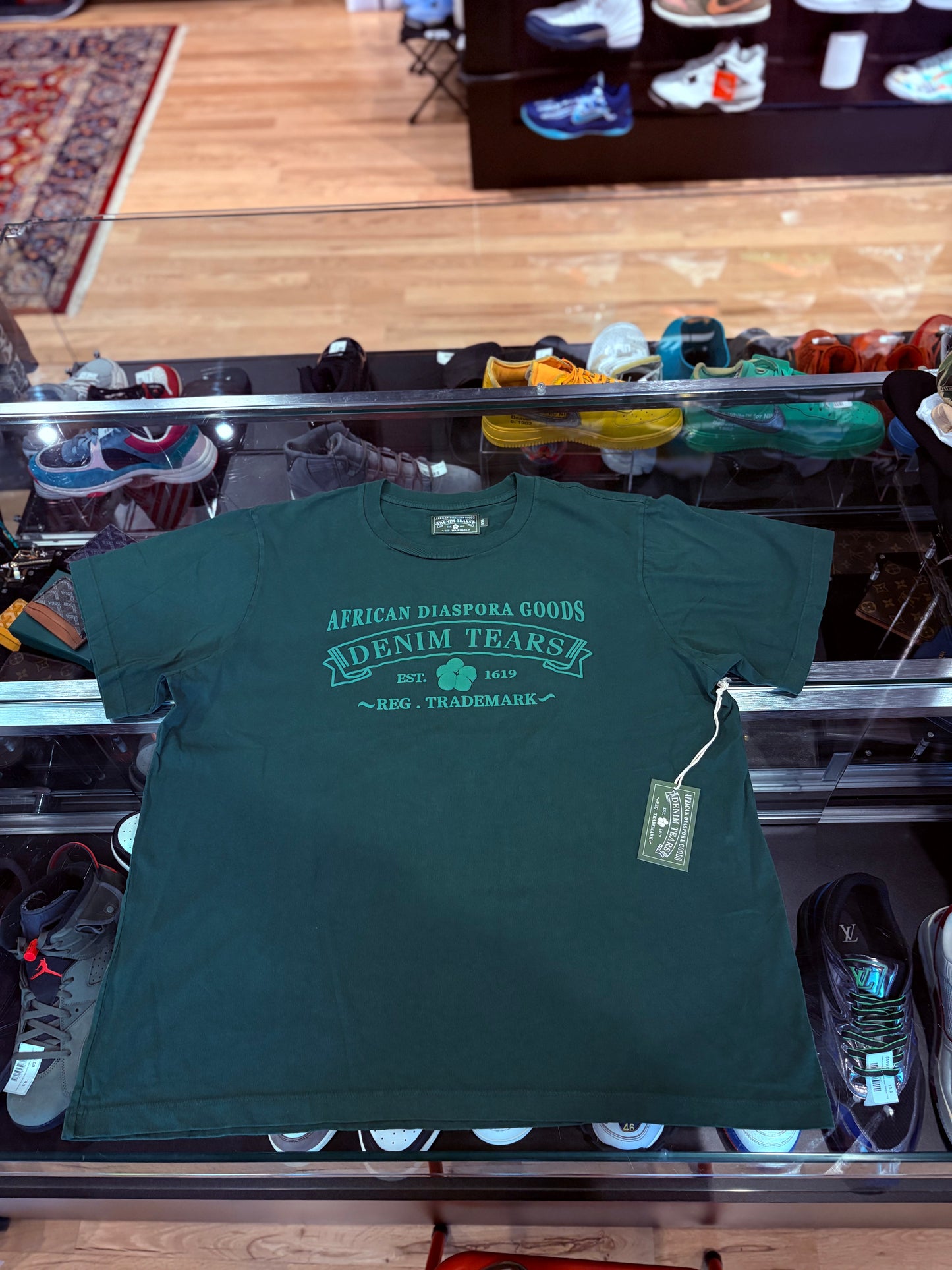 Denim Tears Green Tee DS Size XXL