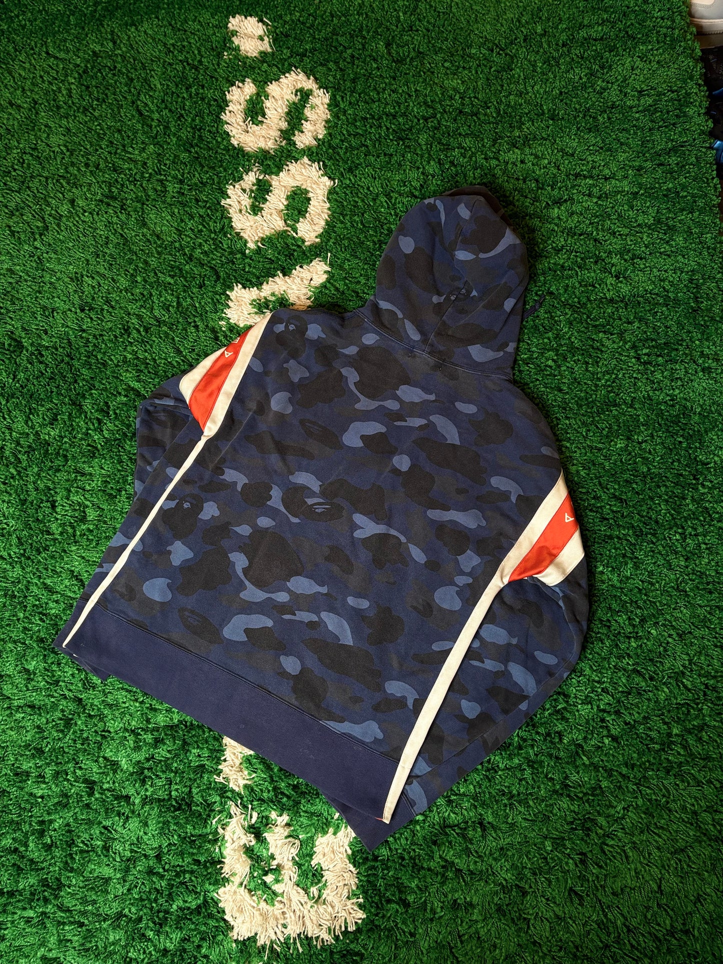 Bape Hoodie Navy Camo Size Medium