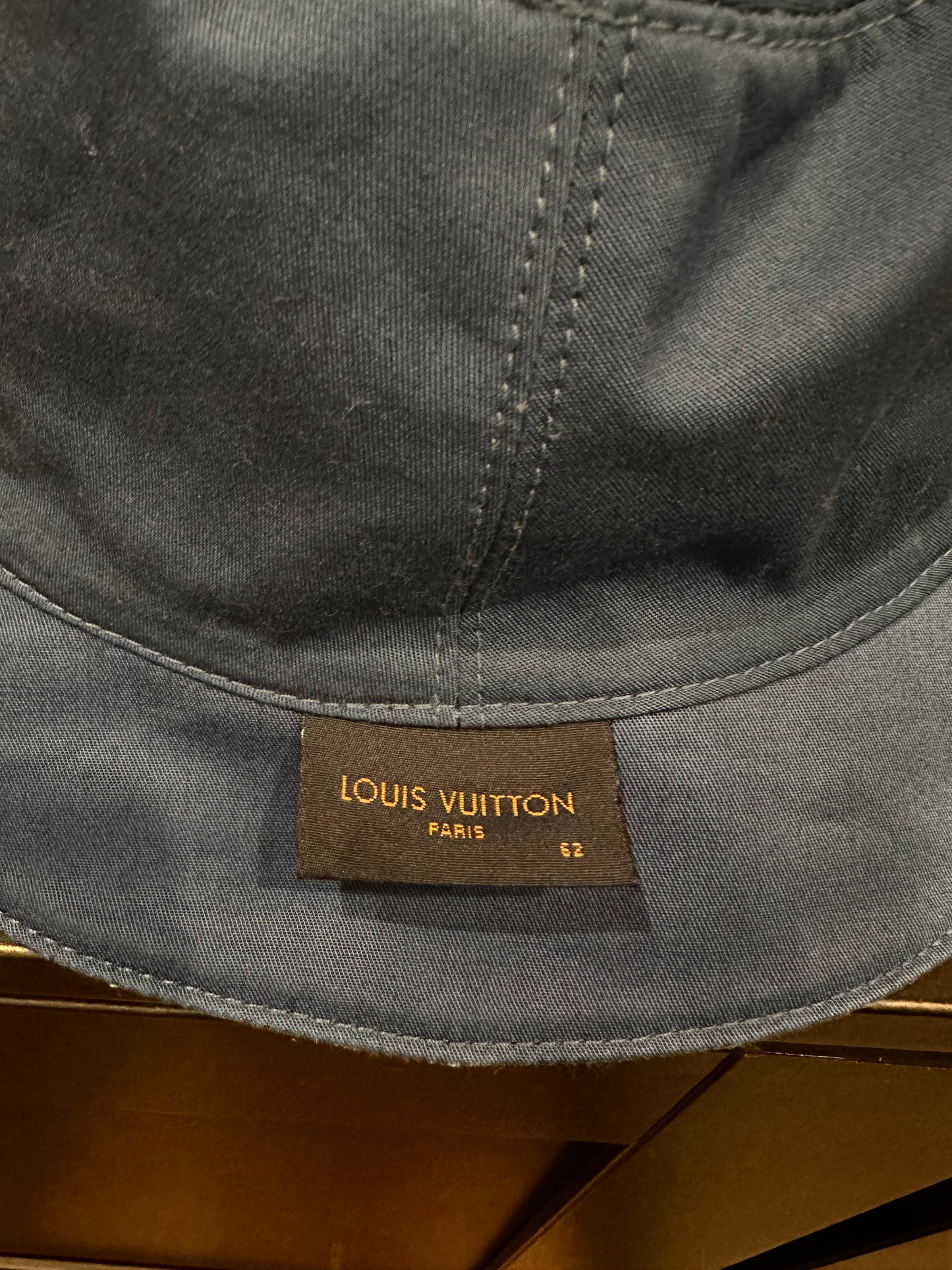 Louis Vuitton Reversible Denim Monogram Bucket Hat