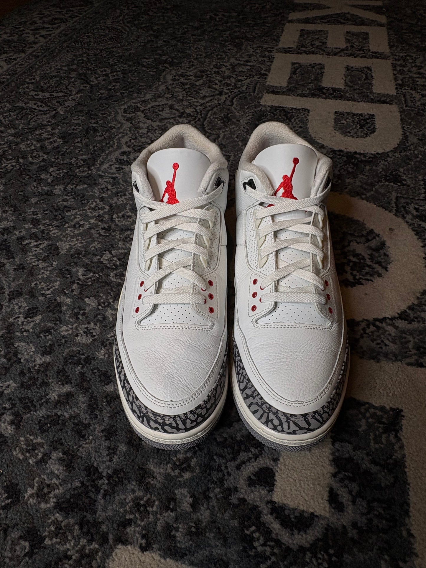 Jordan 3 Retro “White Cement Reimagined” Clean No Box Size 13