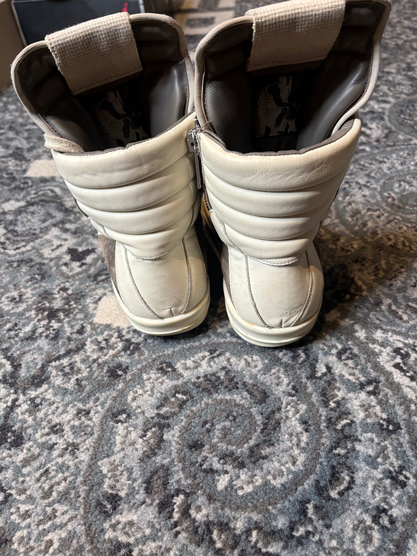 Rick Owens Geobasket Suede Green Po Nb Size 8(41 EU)