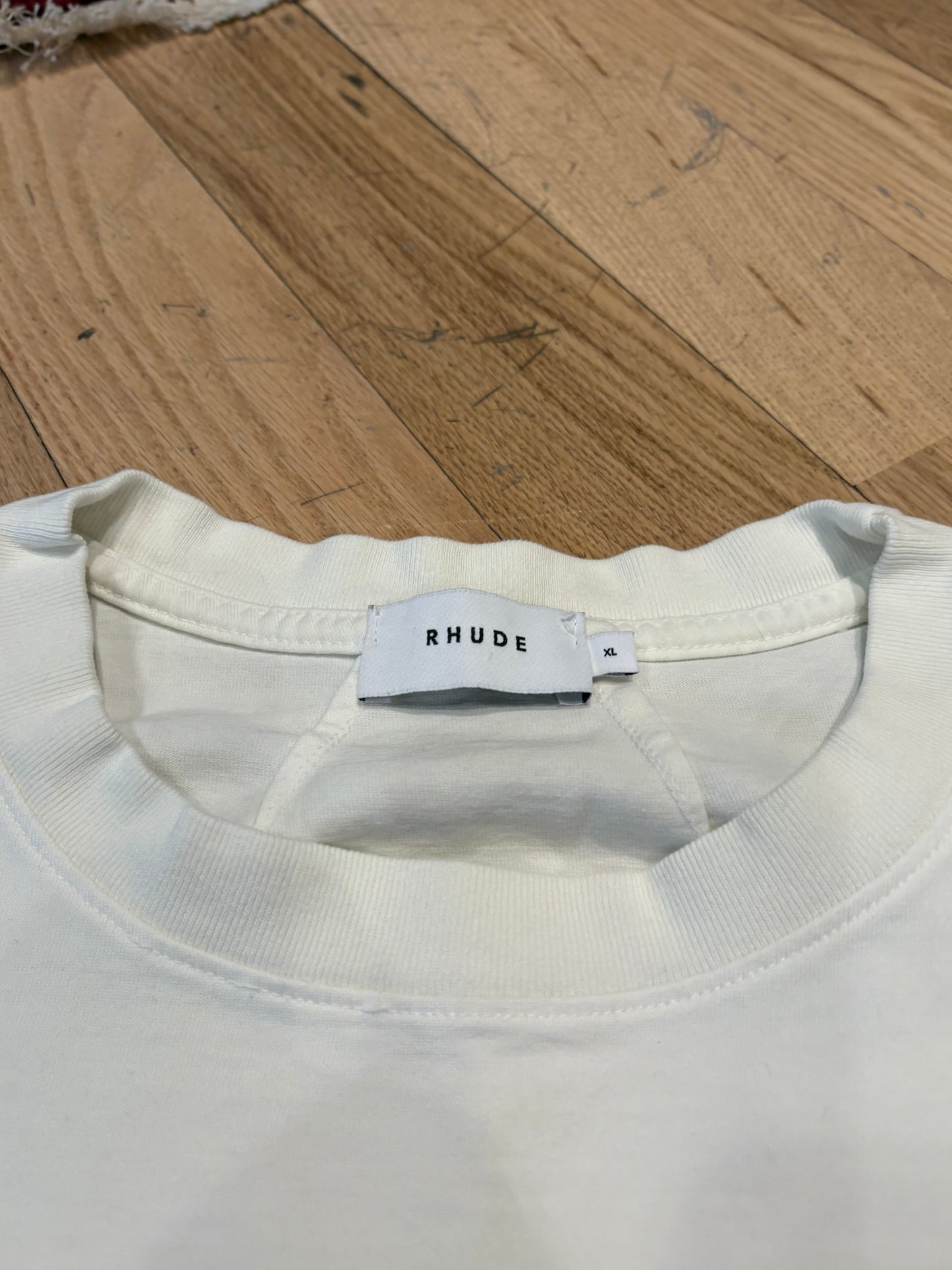 Rhude Logo Tee White Size XL