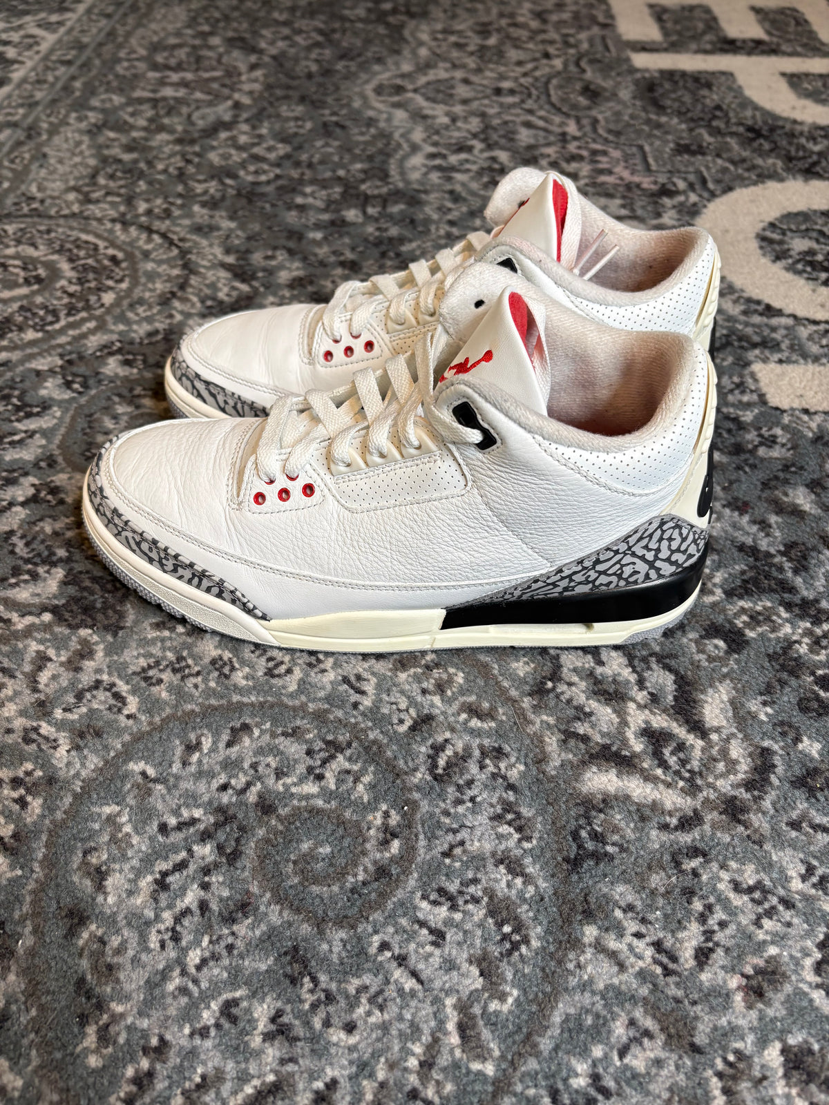Jordan 3 Retro “White Cement Reimagined” Clean Nb Size 8