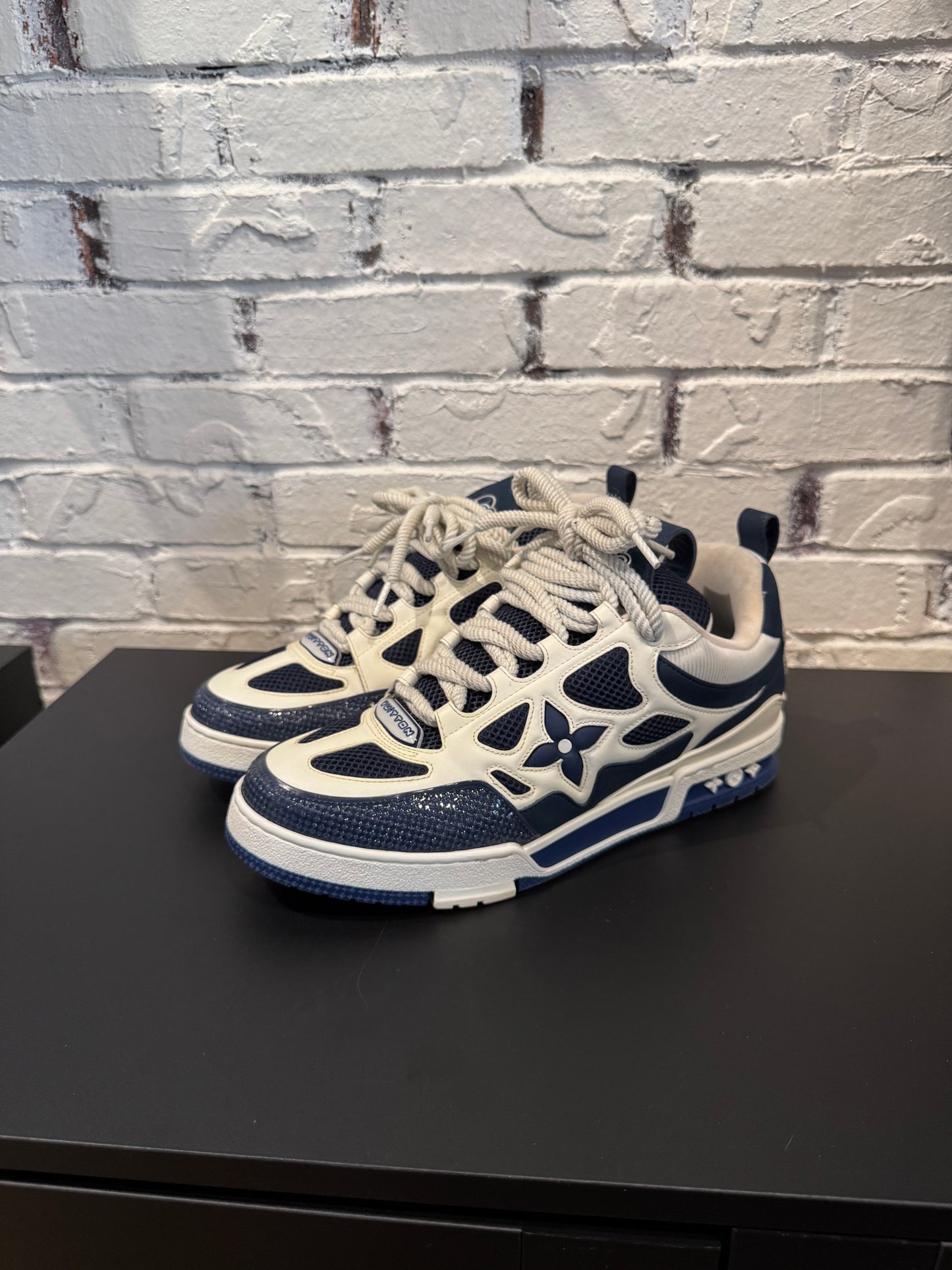 Louis Vuitton Skate Sneaker Navy Snake Skin (Size 10.5-11 US) (9.5LV) PO NB