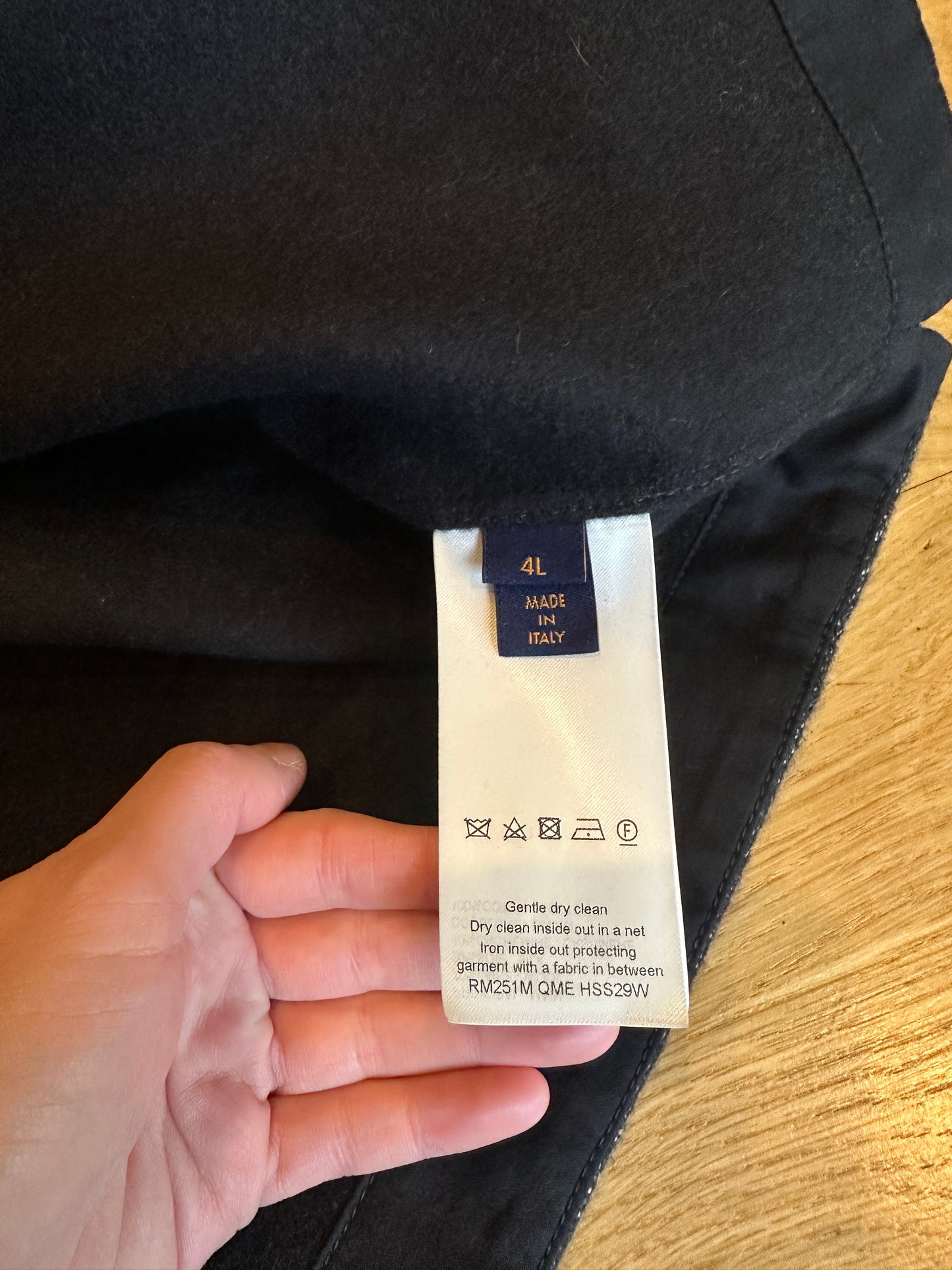 Louis Vuitton Cashmere Monogram Jacket Size 4L