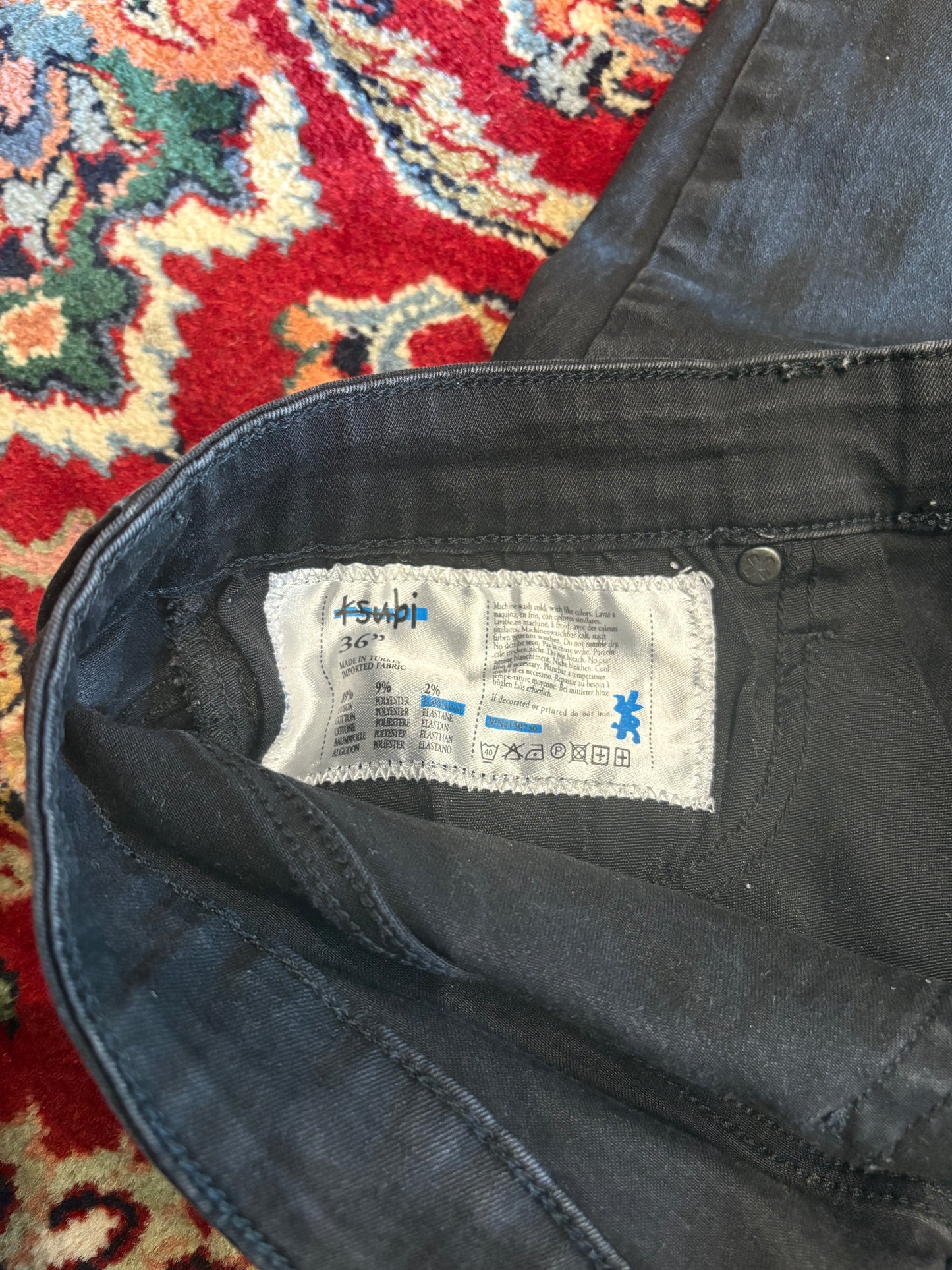 Ksubi Black Jeans Sz 36