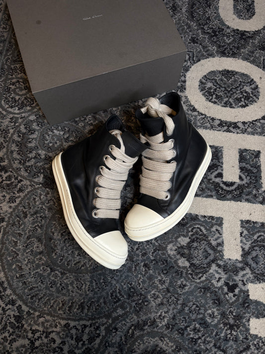 Rick Owens Porterville Jumbolaced High “Black” Clean Og Size 12 (45 EU)