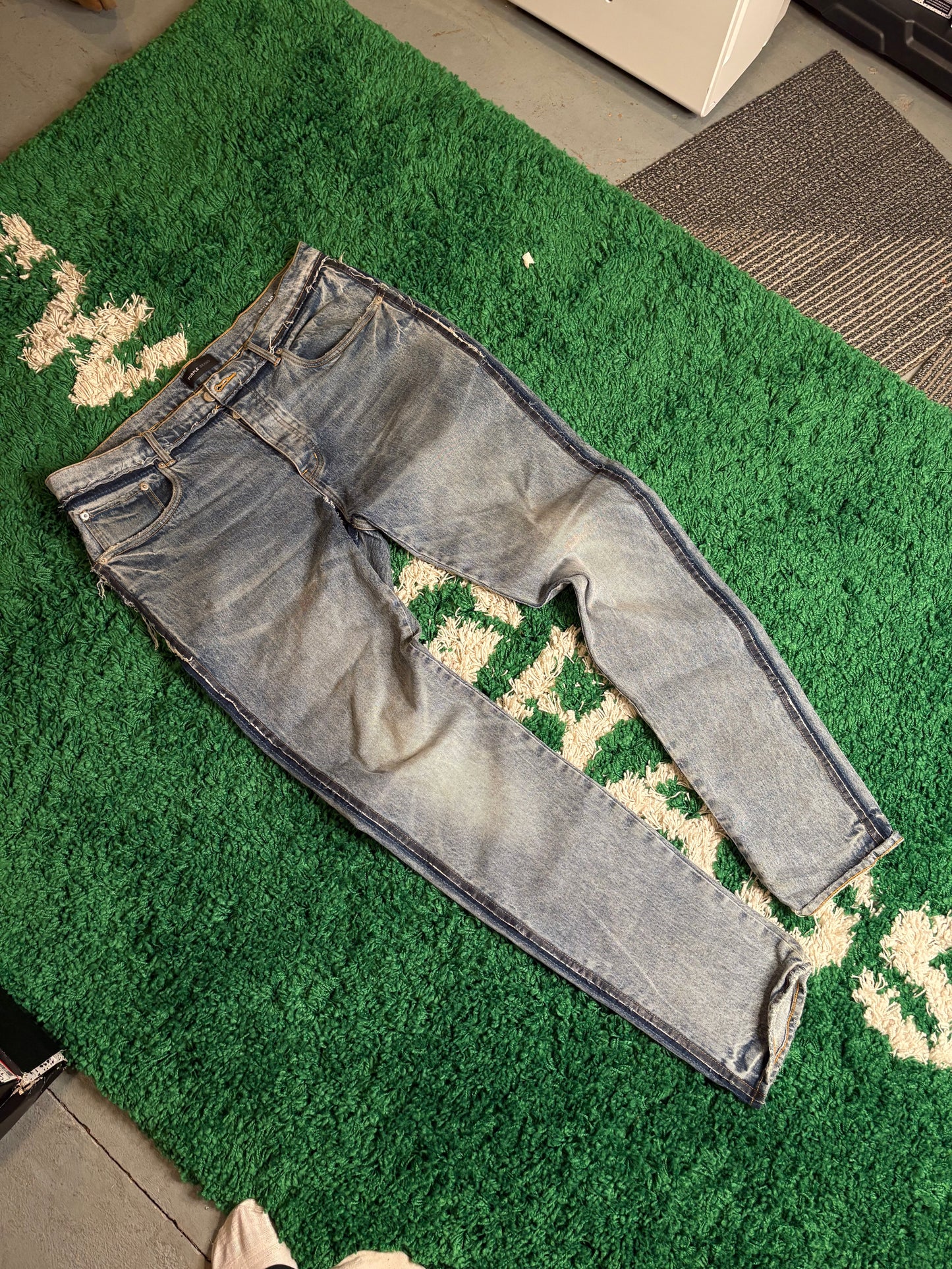 Purple Jeans Light Wash Size 38