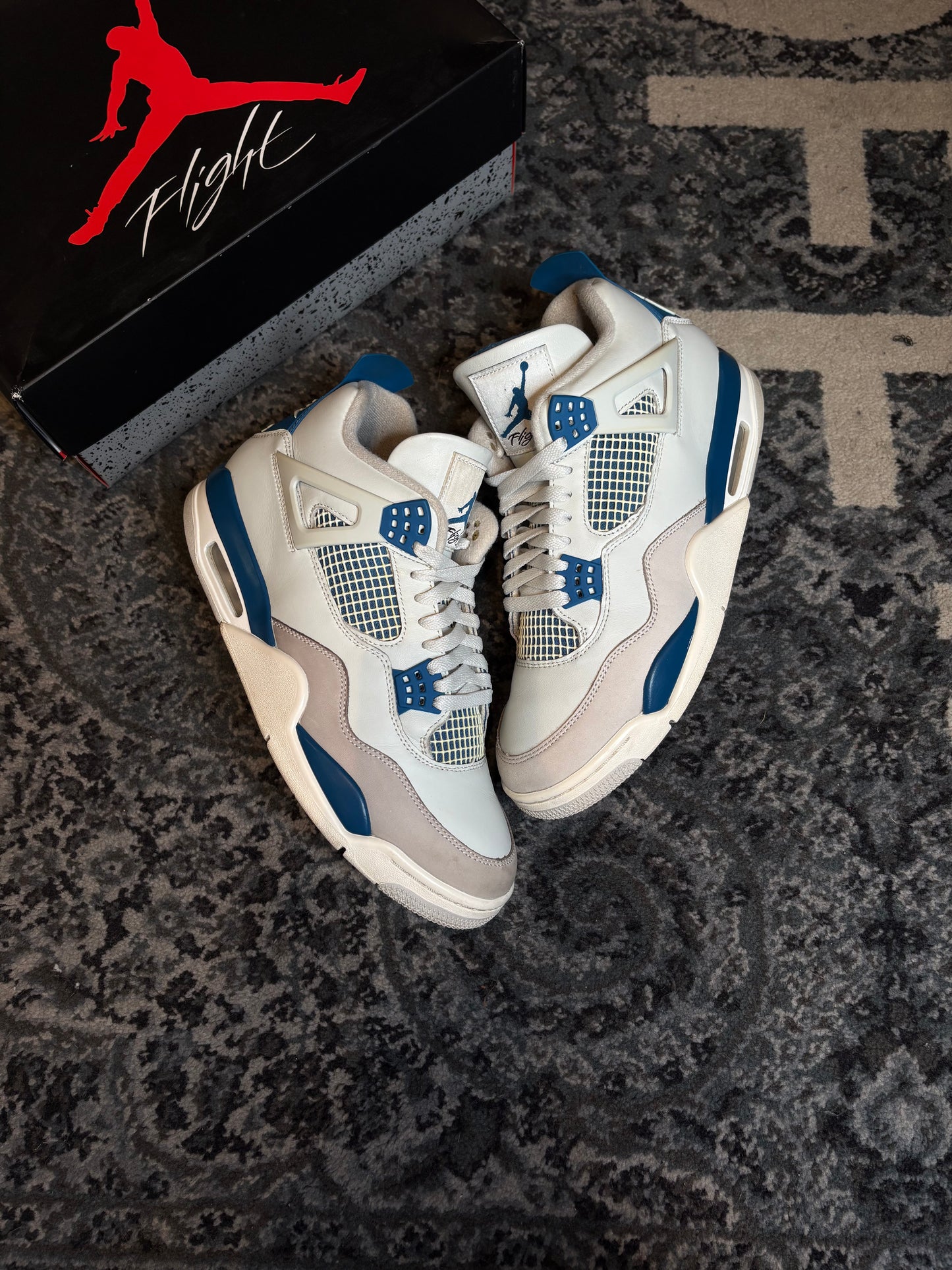 Jordan 4 Retro “Military Blue” Clean Og Size 11