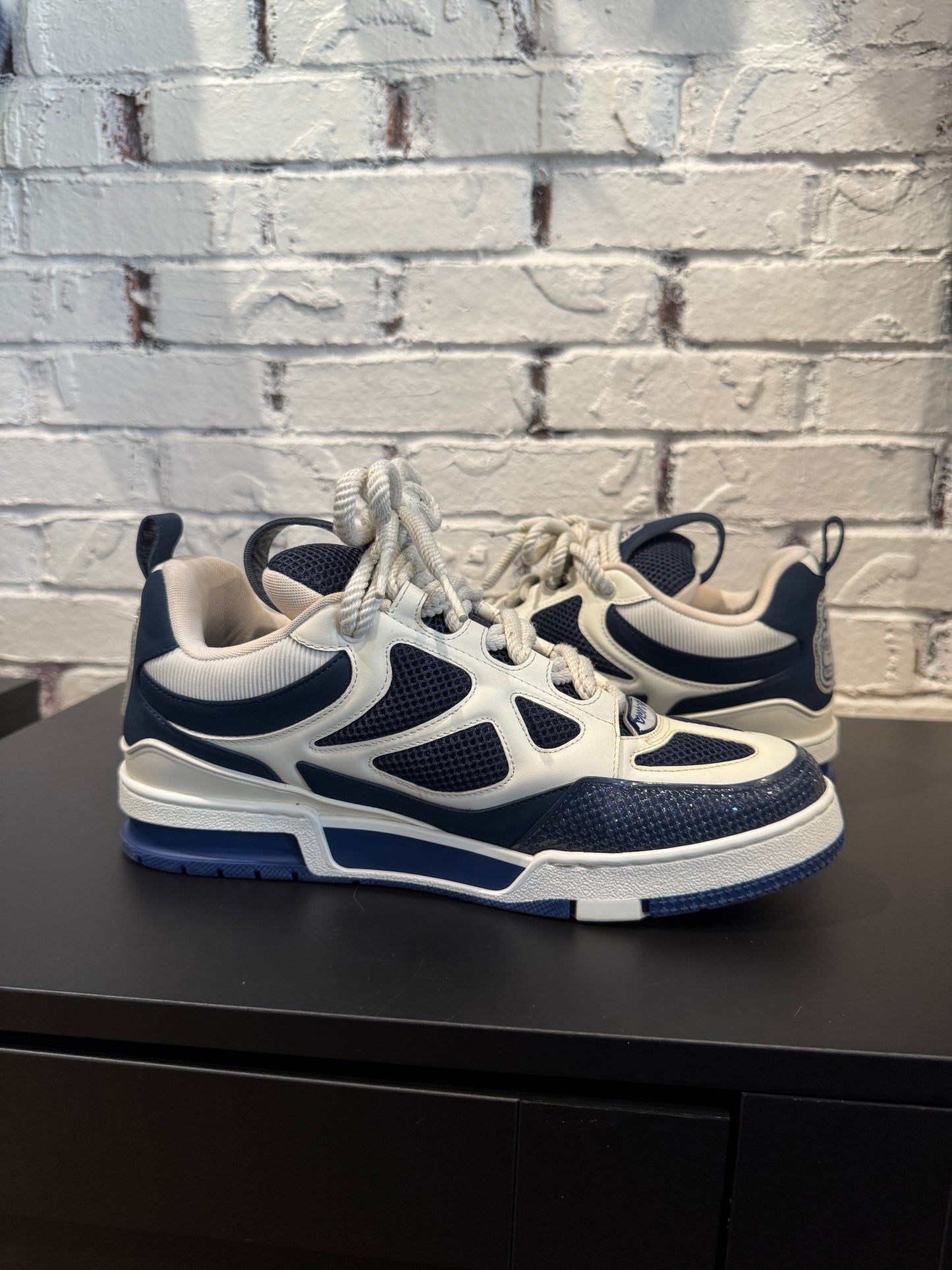 Louis Vuitton Skate Sneaker Navy Snake Skin (Size 10.5-11 US) (9.5LV) PO NB