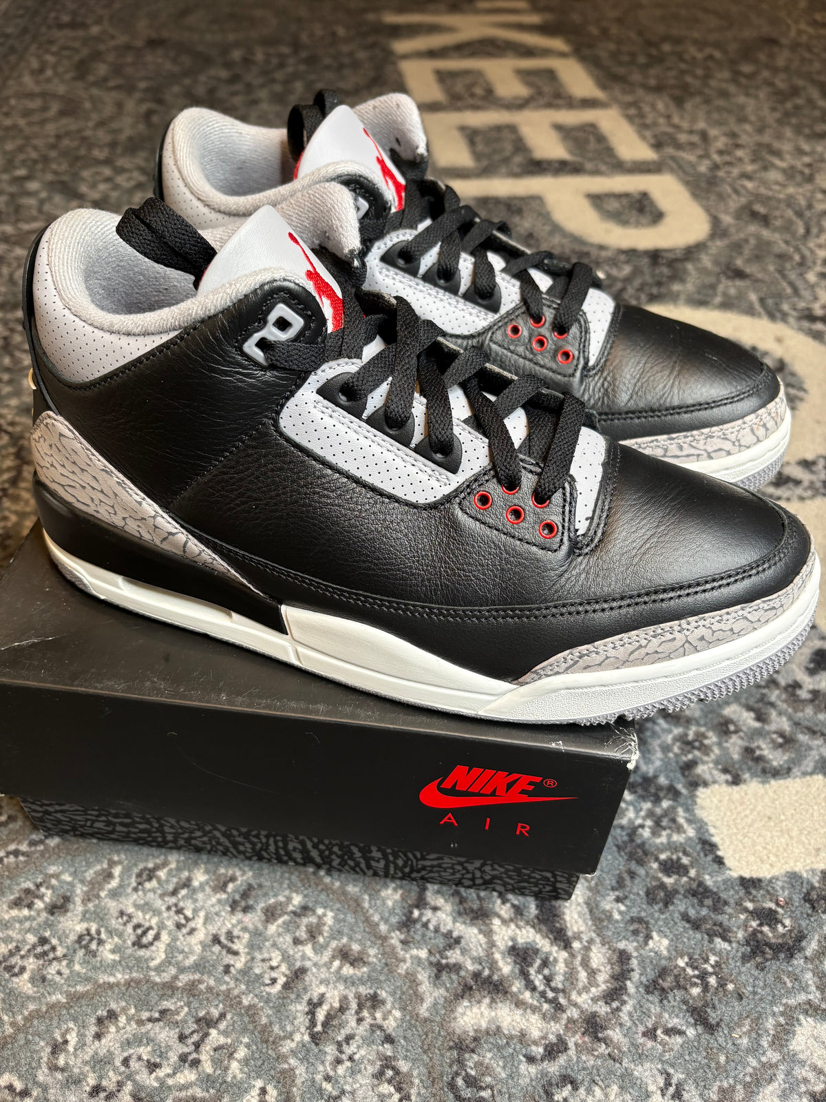 Jordan 3 Retro “Black Cement” Clean Og Size 10