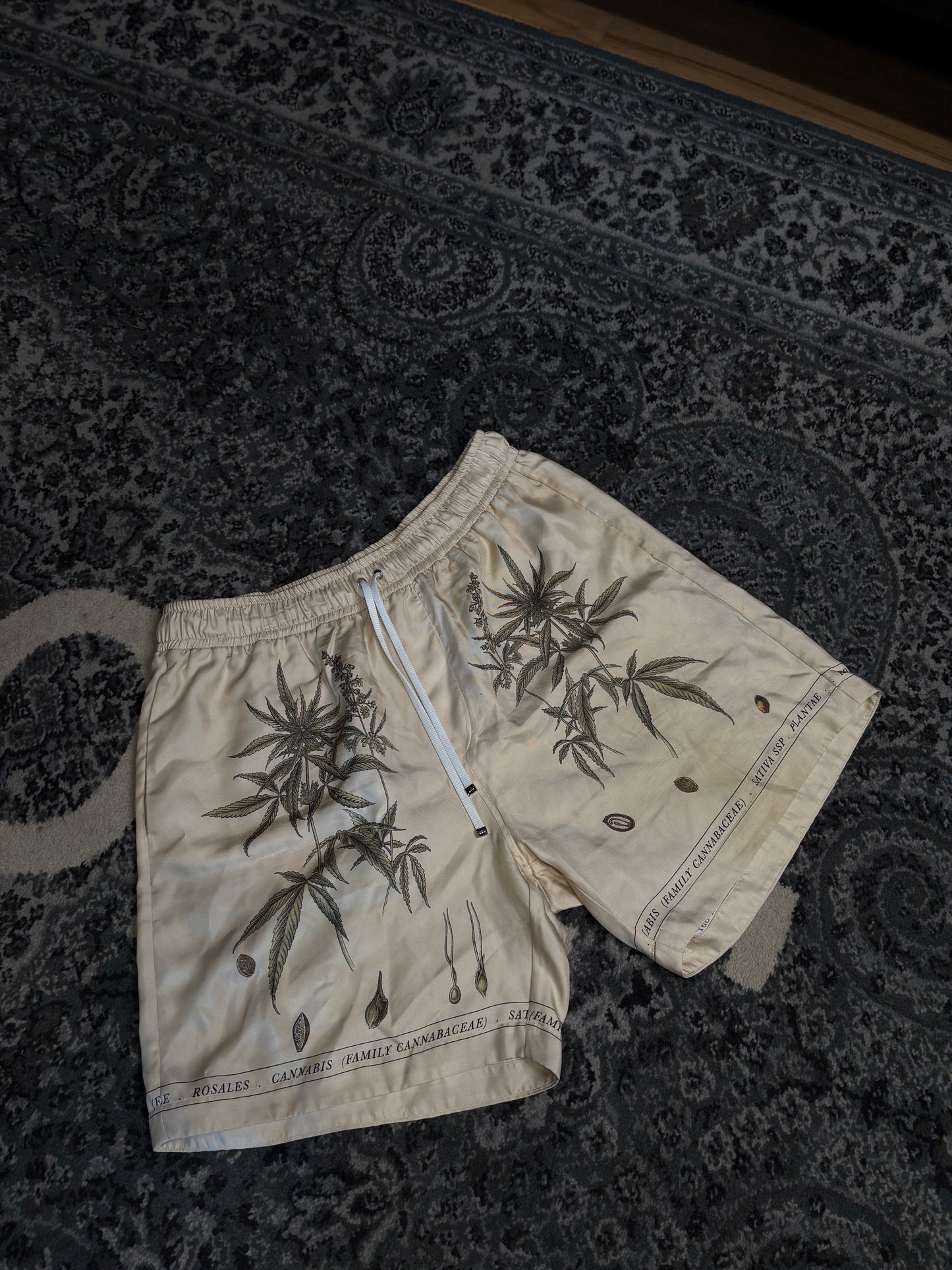 Amiri Silk Floral Shorts Size XL
