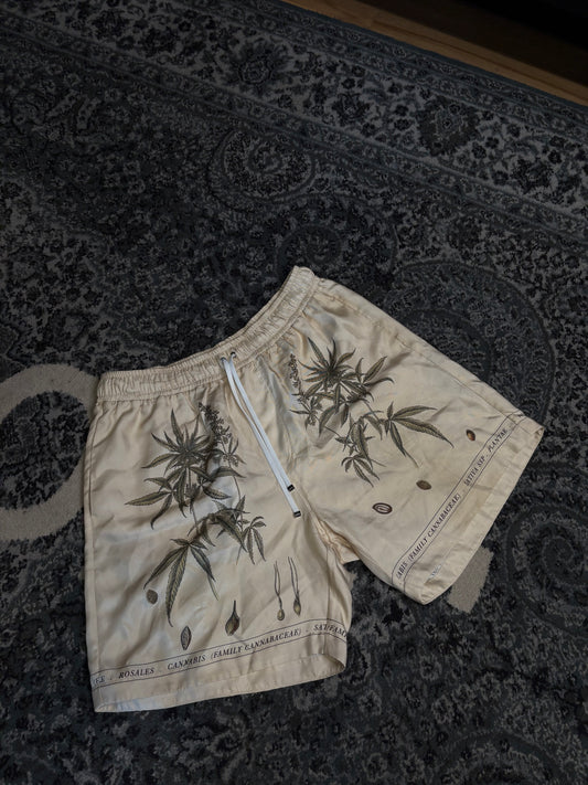 Amiri Silk Floral Shorts Size XL