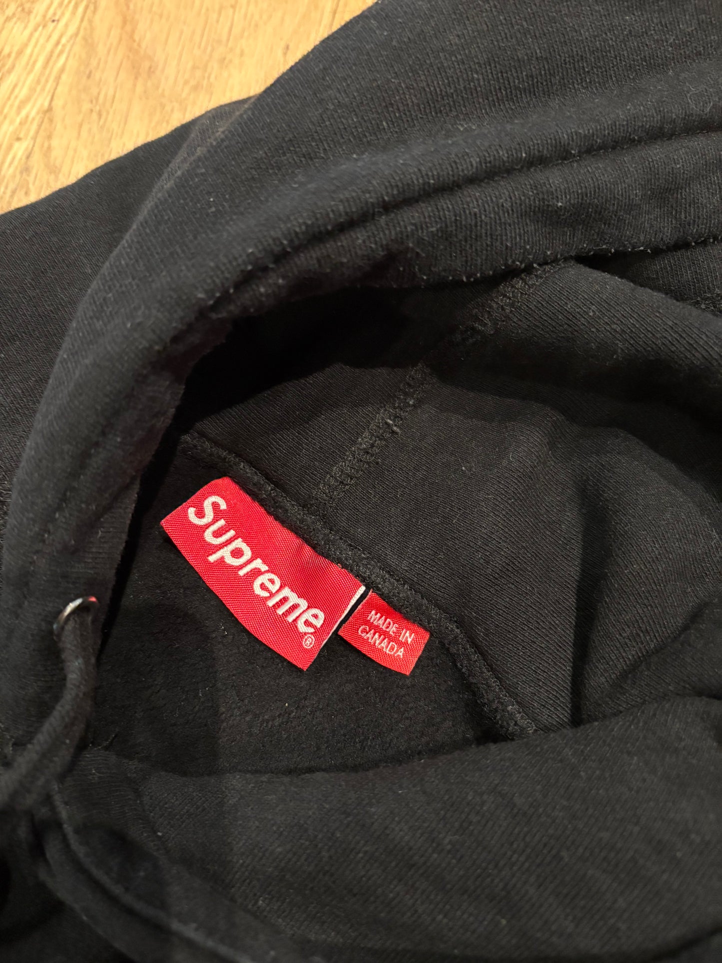 Supreme Black Bandana Hoodie Size Medium