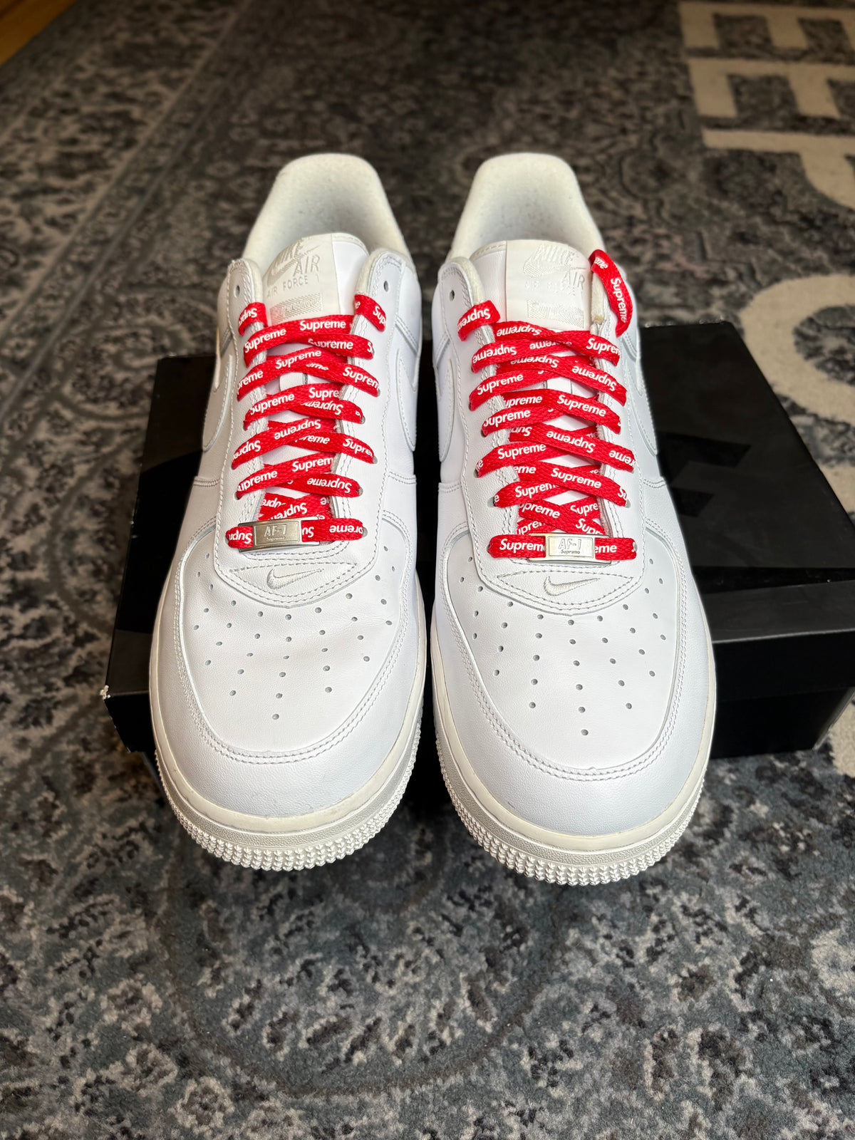 Nike Air Force 1 “White Supreme” Po Og Size 12