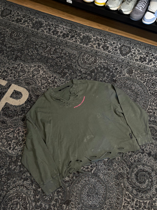 Palm Angels Distressed Crewneck Size Large