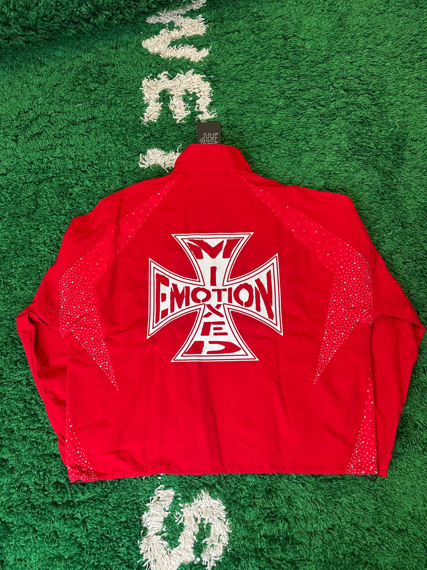 Mixed Emotions Red Zip Jacket DS Size Medium
