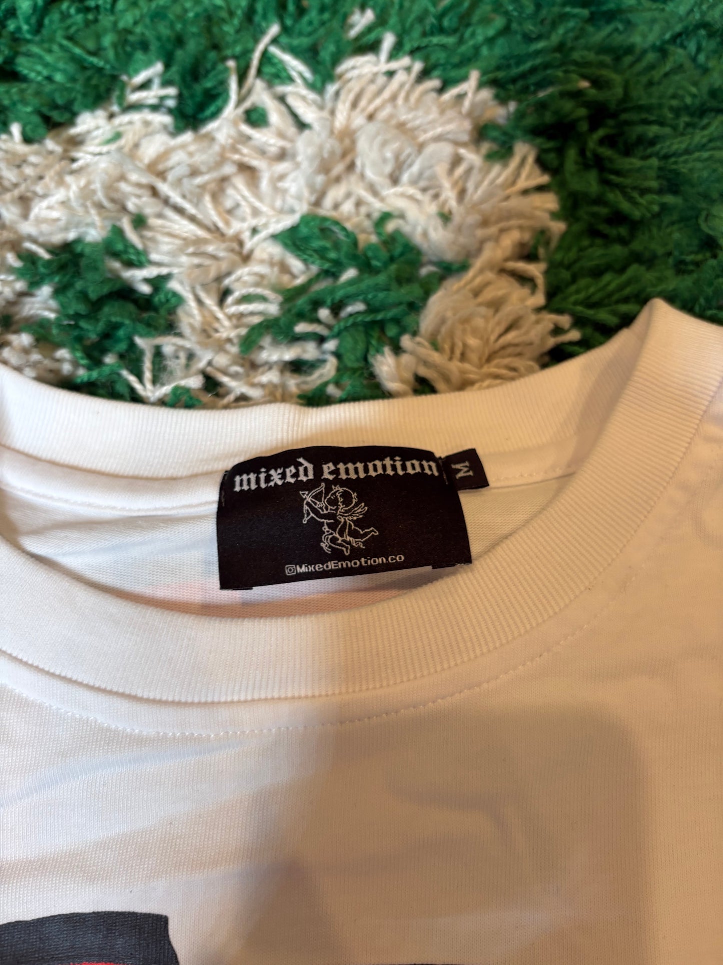 Mixed Emotions Tee White Size Medium