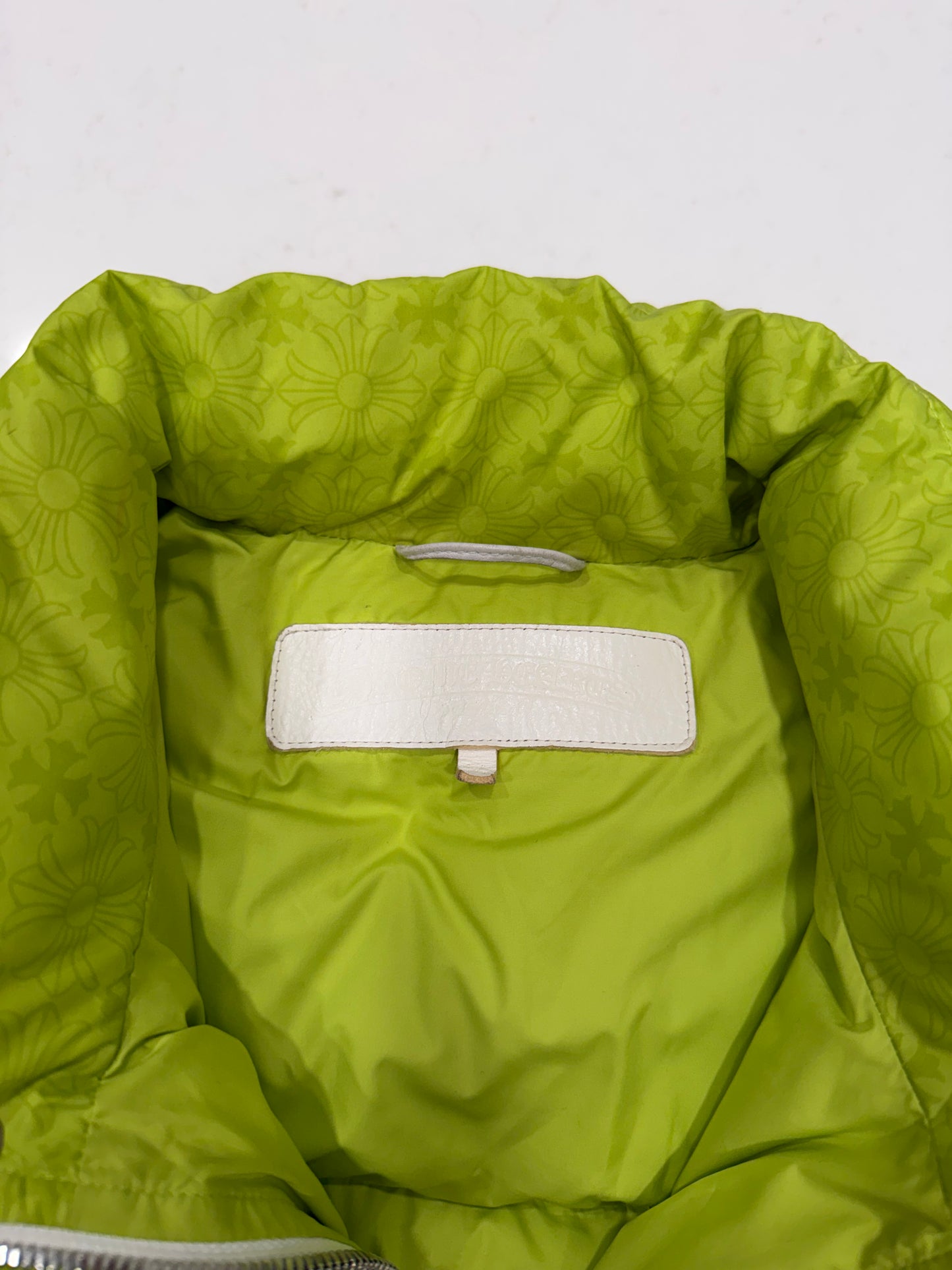 Chrome Hearts Green Quilted Puffer Jacket Size Medium