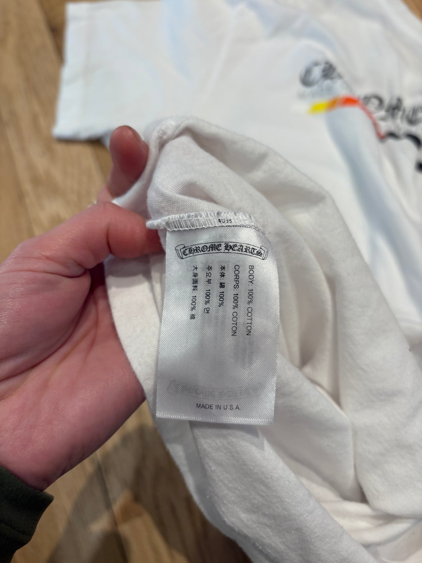 Chrome Hearts Hollywood Tee White Size XL