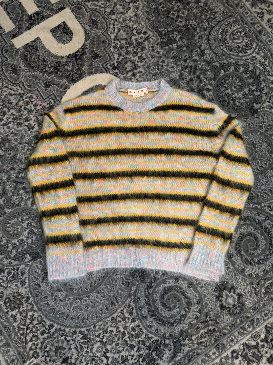 Marni Mohair Multicolor Striped Sweater Size Medium