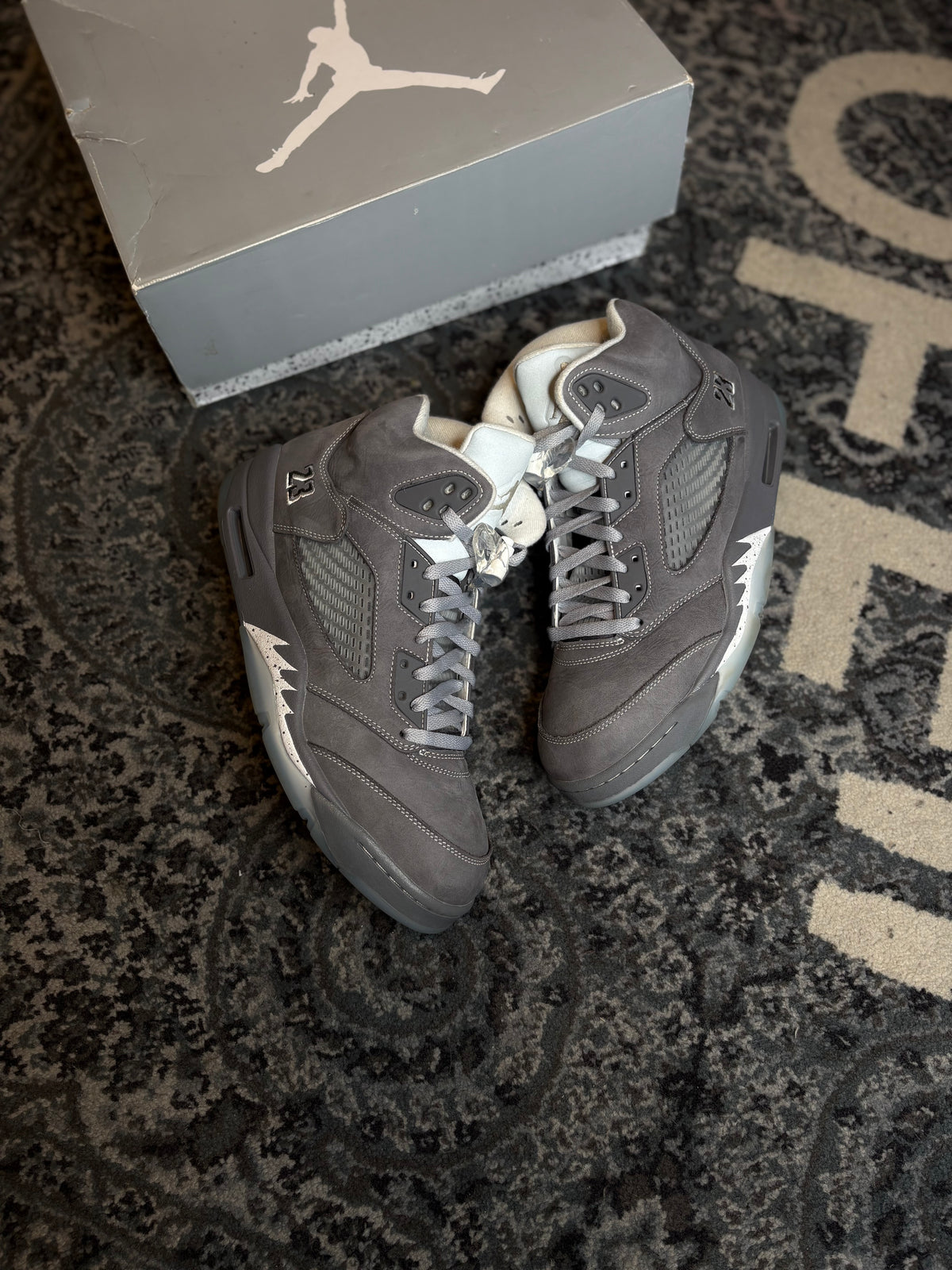 Jordan 5 Retro “Wolf Grey” Clean Og Size 12