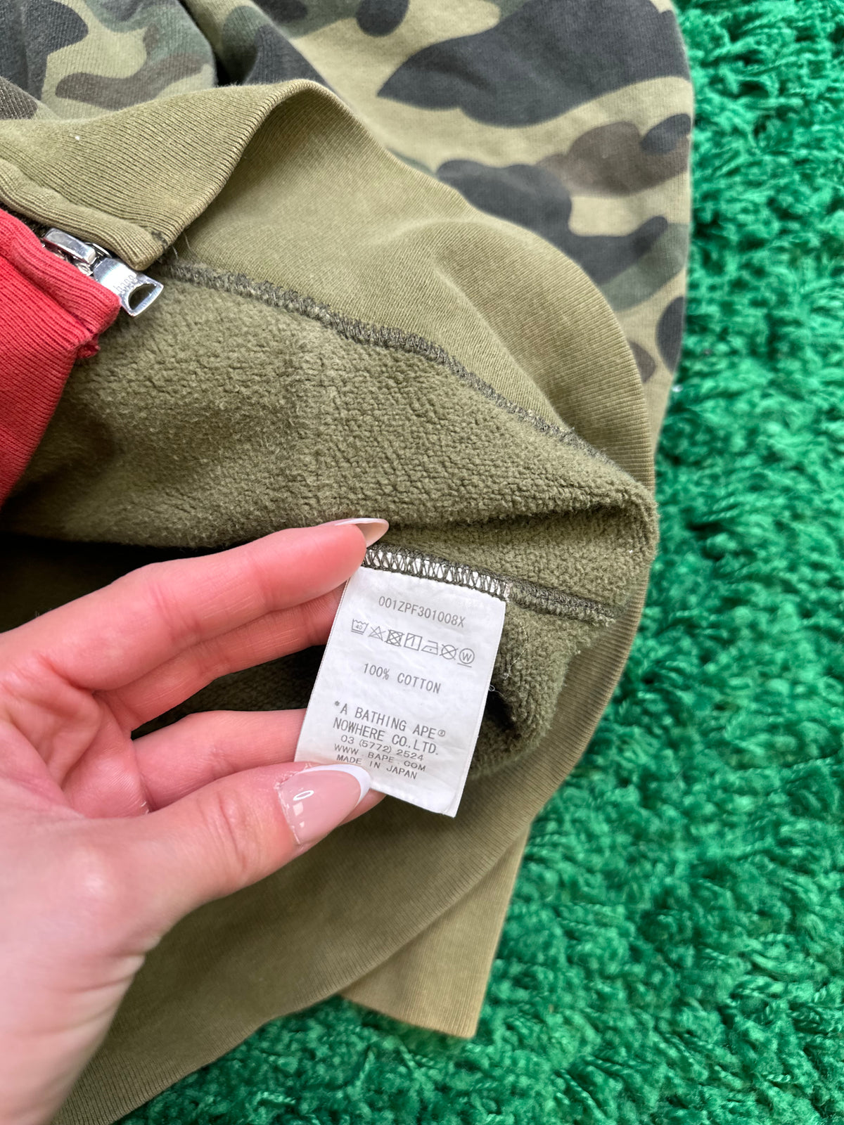 Bape Split Shark Zip Hoodie Size Medium