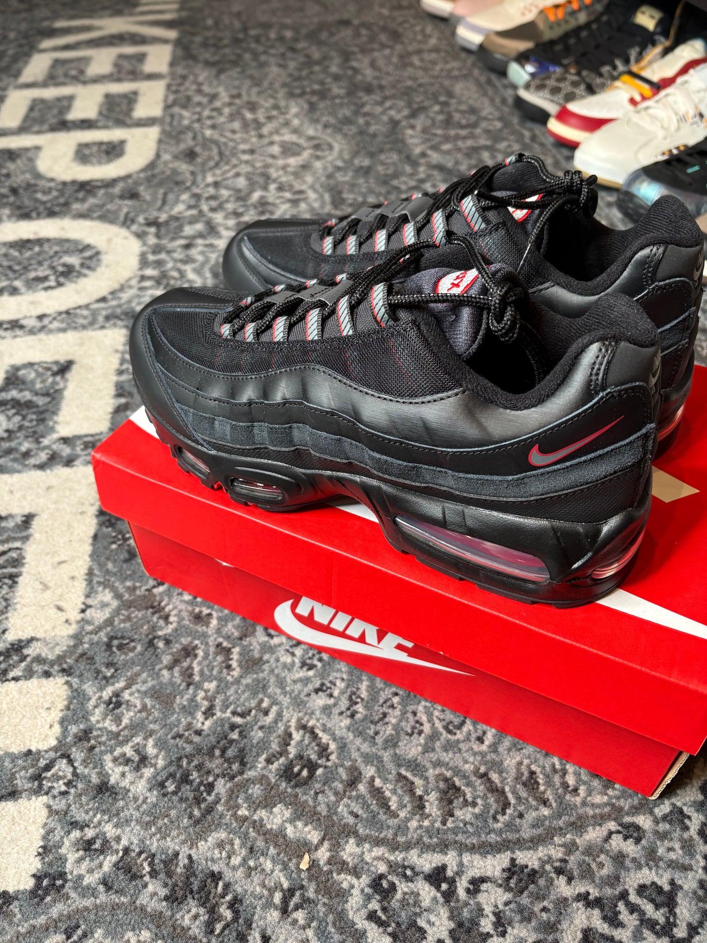 Nike Air Max 95 “Racing Pack Black University Red Ds Og Size 10.5