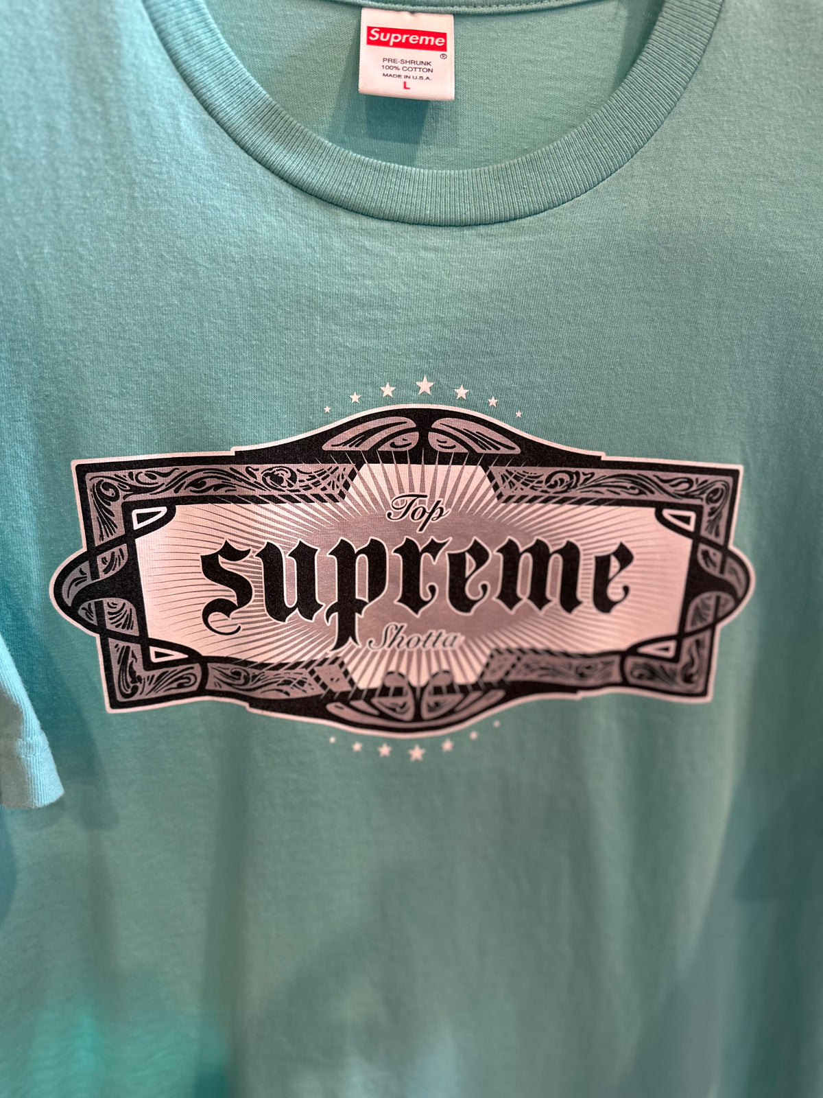 Supreme Shotta Tee Size Large