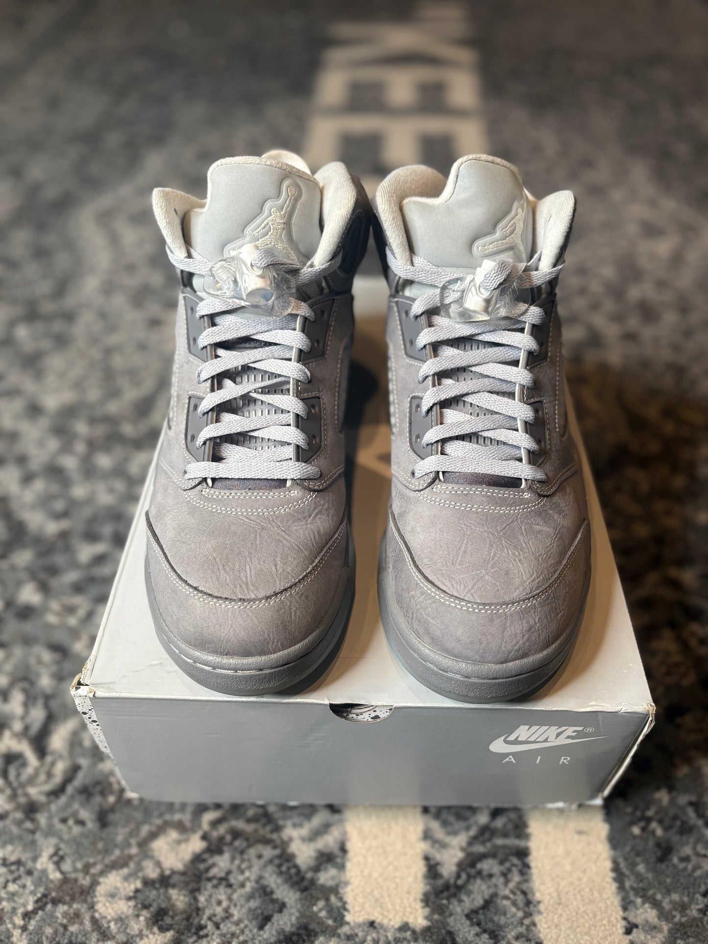 Jordan 5 Retro “Wolf Grey” Po Og Size 10.5