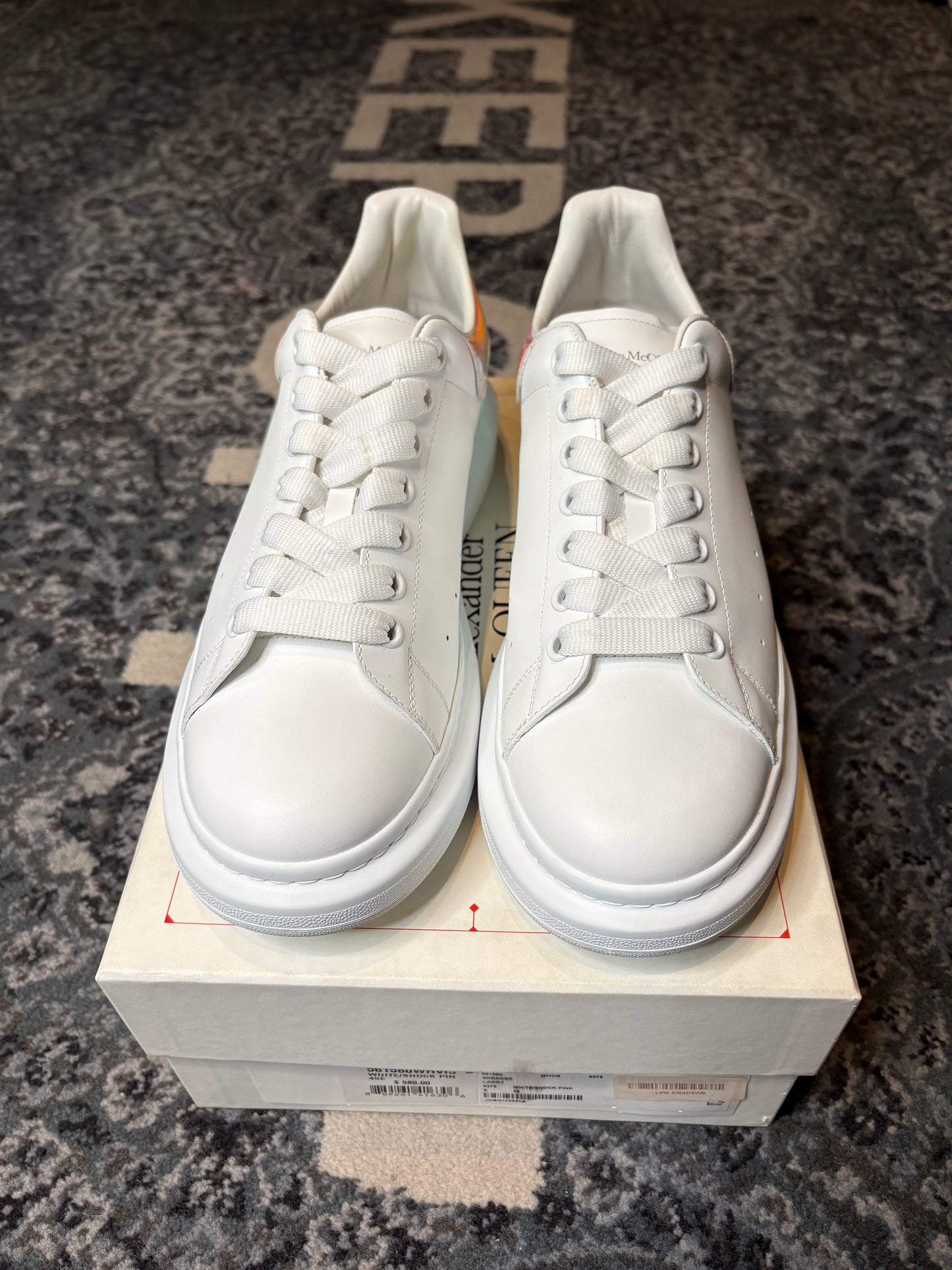 Alexander McQueen Low Top White Iridescent Clean Og Size 12(45 EU)