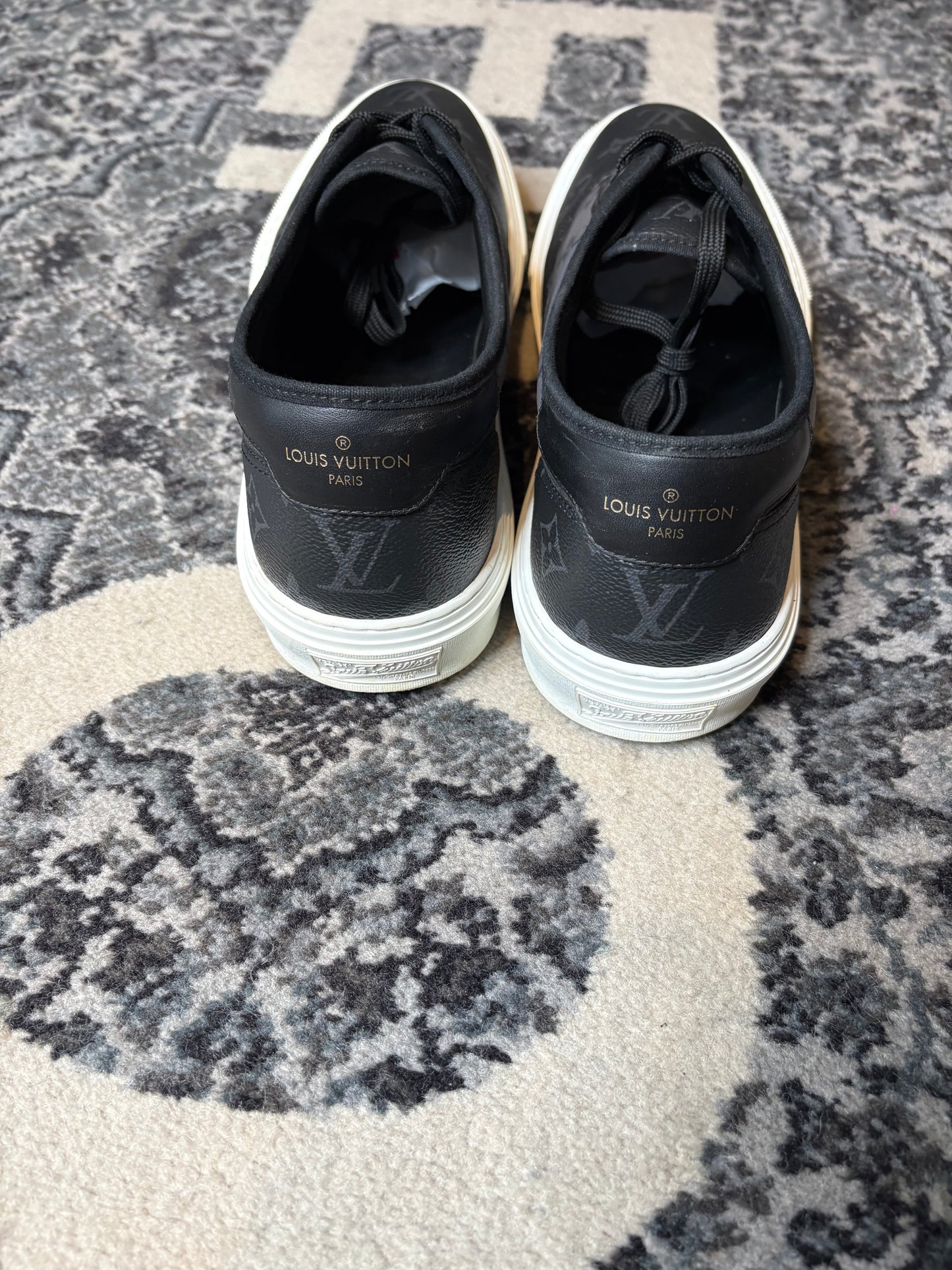 Louis Vuitton Monogram Canvas and Leather Low “Grey/Black” Clean Nb Size 11