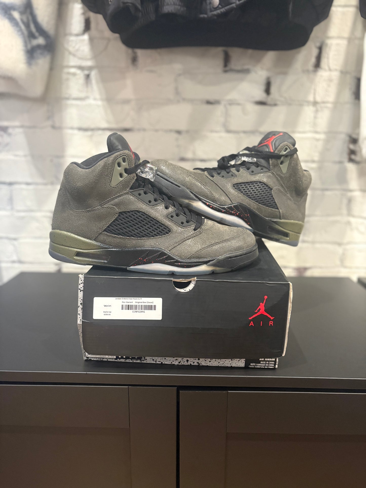 Jordan 5 Retro Fear PO OG Size 11
