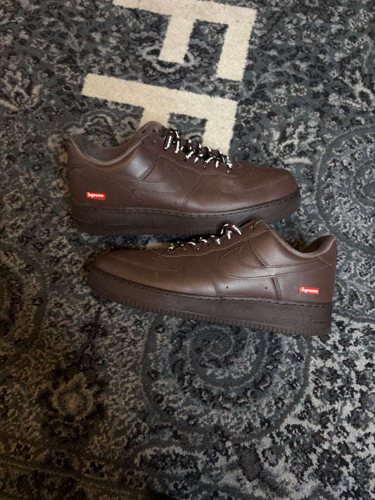 Nike X Supreme Air Force 1 “Brown” PO NB SIZE 12