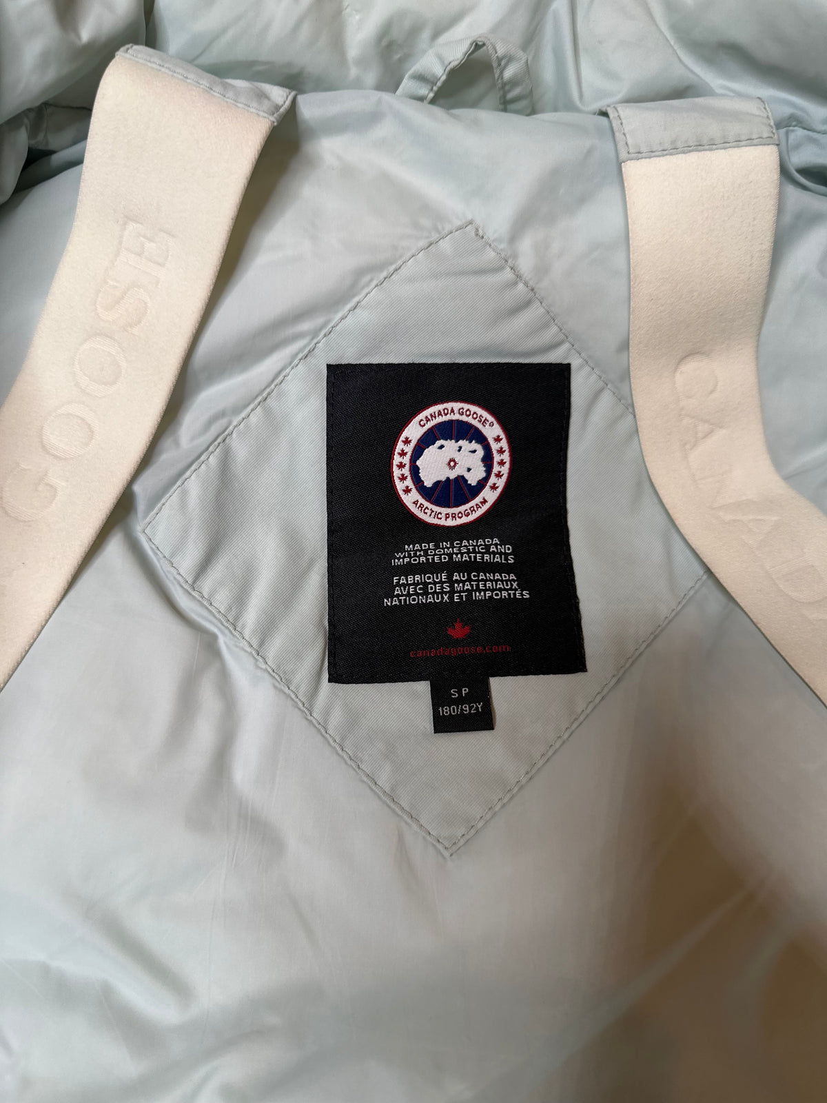 Canada Goose Blue Nylon Puffer Vest Size Small