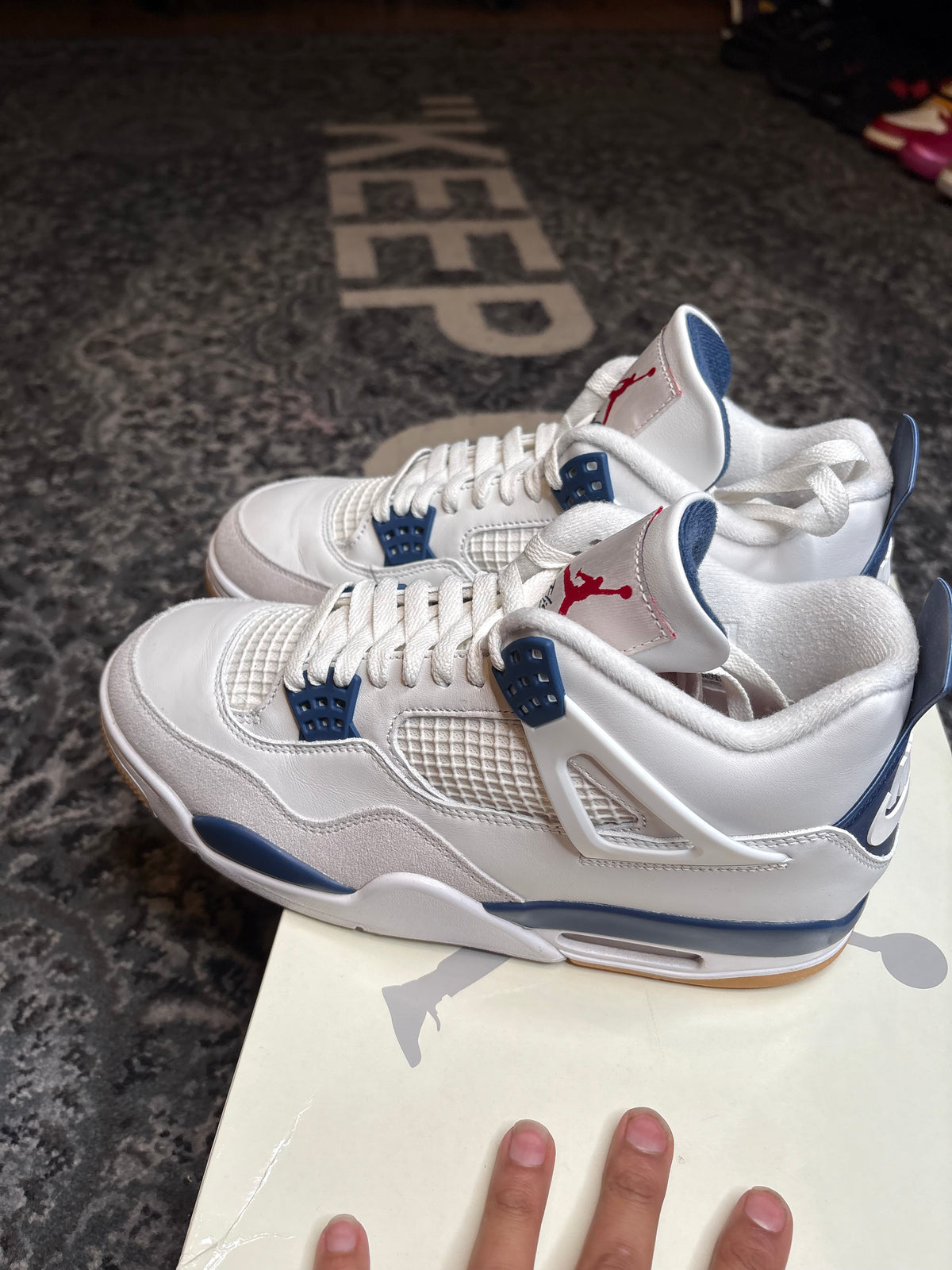 Jordan 4 Retro Sb “Navy” Clean Og Size 10