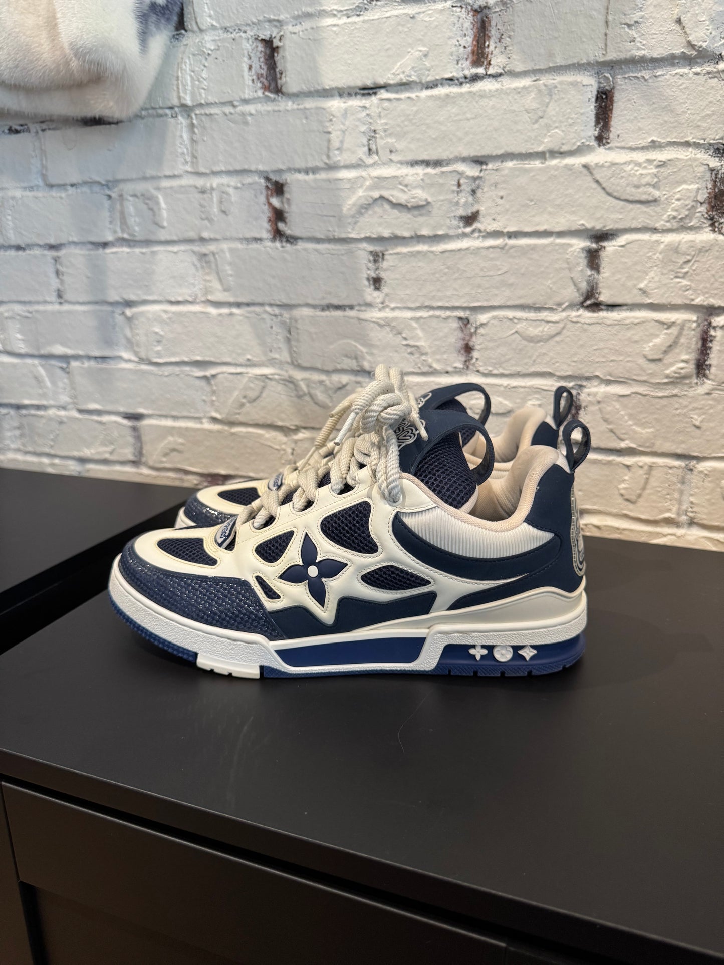 Louis Vuitton Skate Sneaker Navy Snake Skin (Size 10.5-11 US) (9.5LV) PO NB