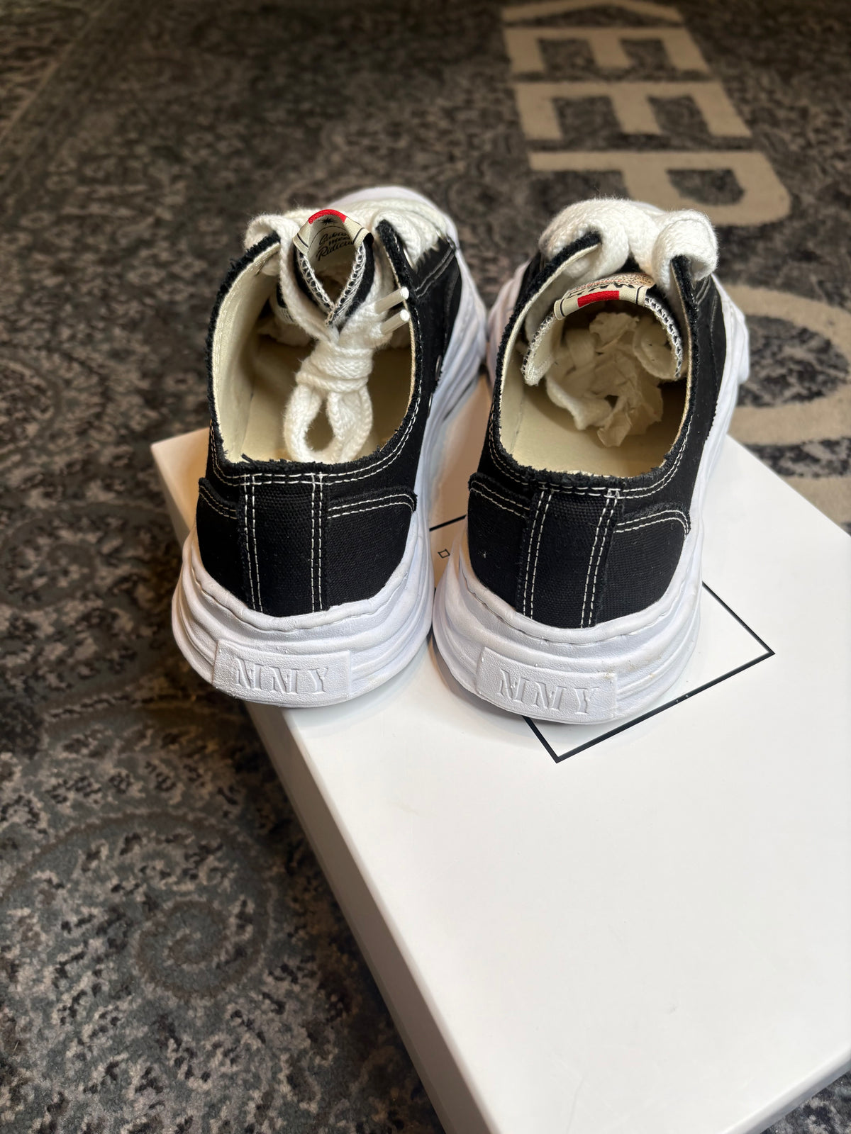 Maison Mihara Yasuhiro Hank OG Sole Canvas Low “Black” Clean Og Size 11(44 EU)