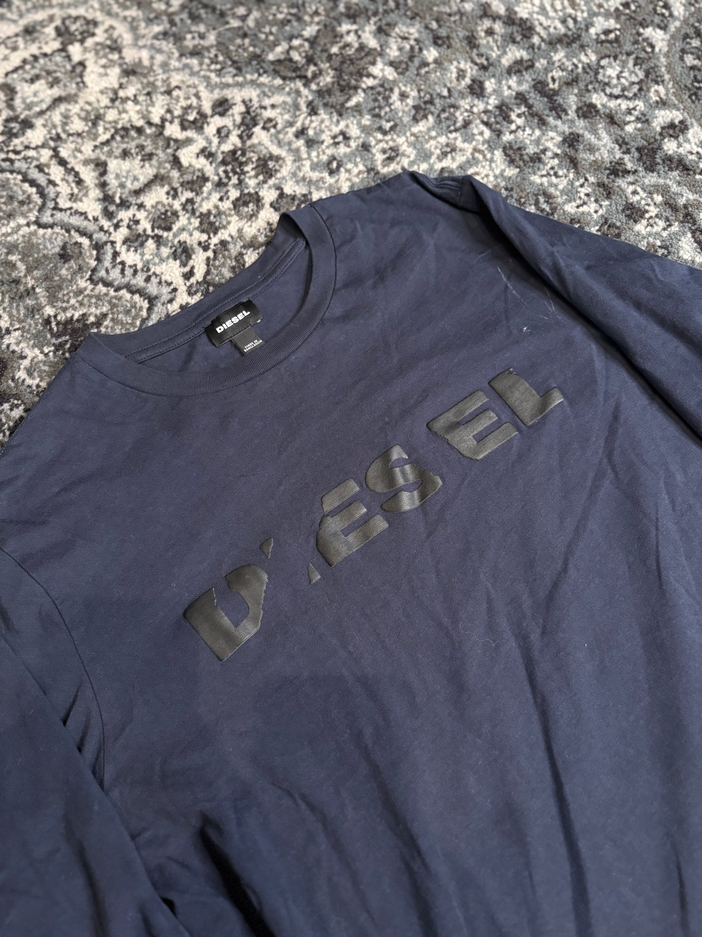 Diesel Long Sleeve Navy Size Medium
