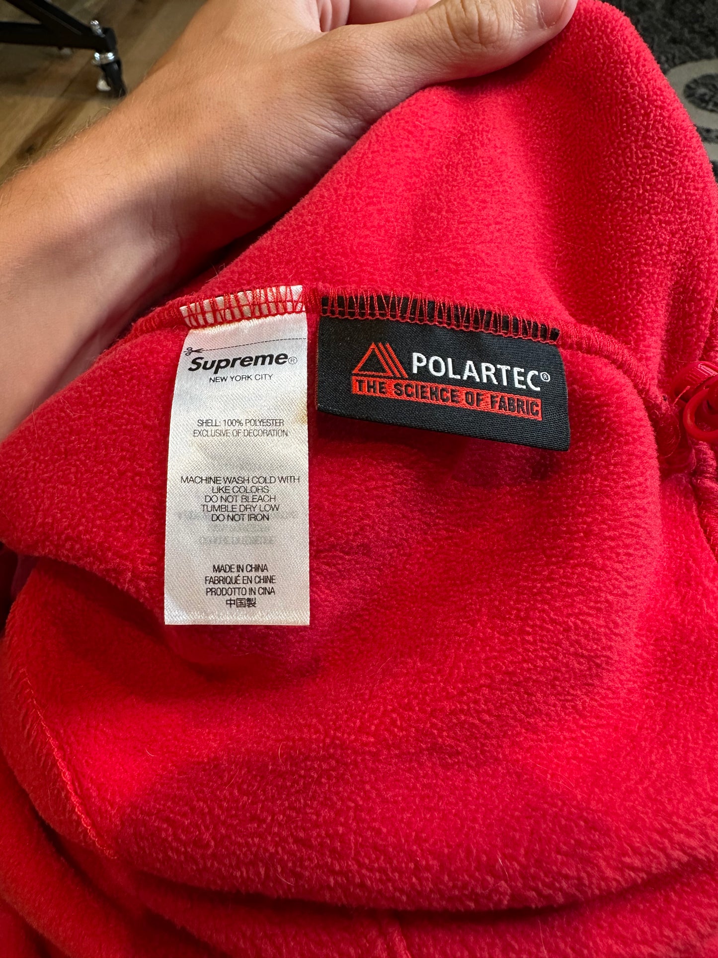 Supreme Polartec Zip Jacket Red Size XL