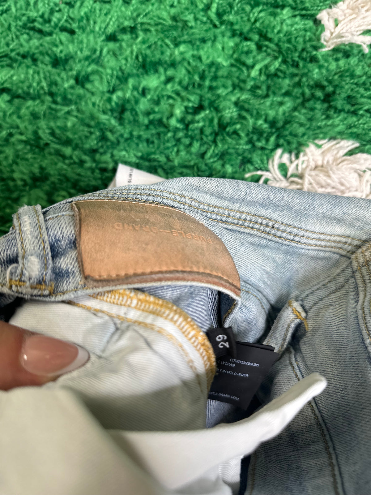 Purple Jeans Light Wash Size 29