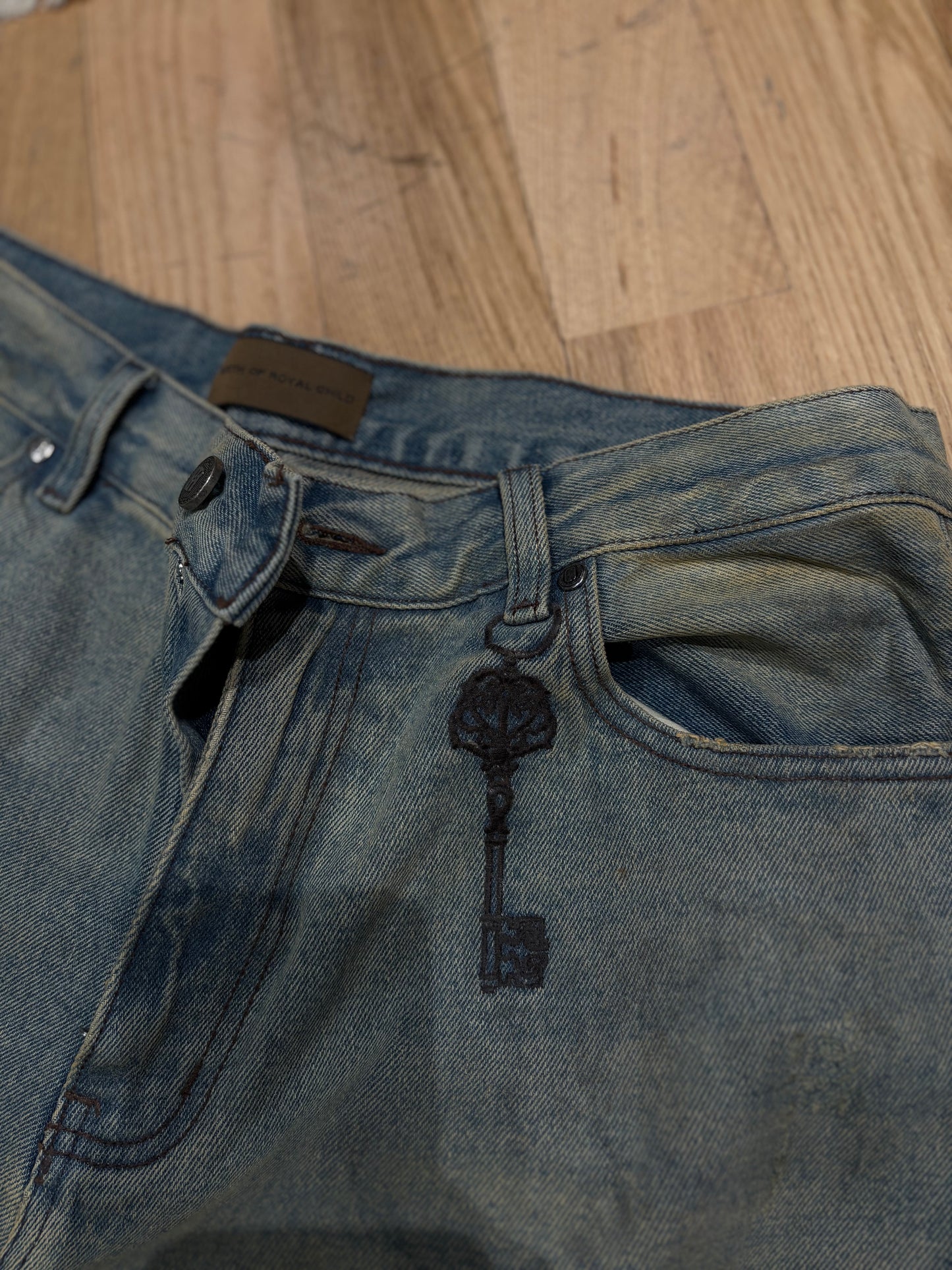 Birth of Royal Child Pirate Jeans Size Large